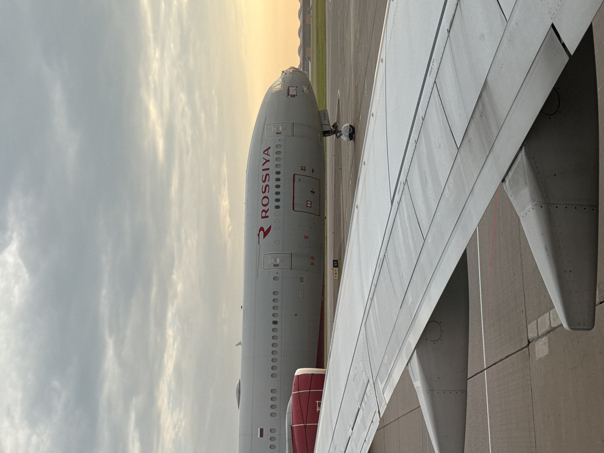 Early morning at Sheremetyevo, Rossiya and Nordwind jets on the tarmac
