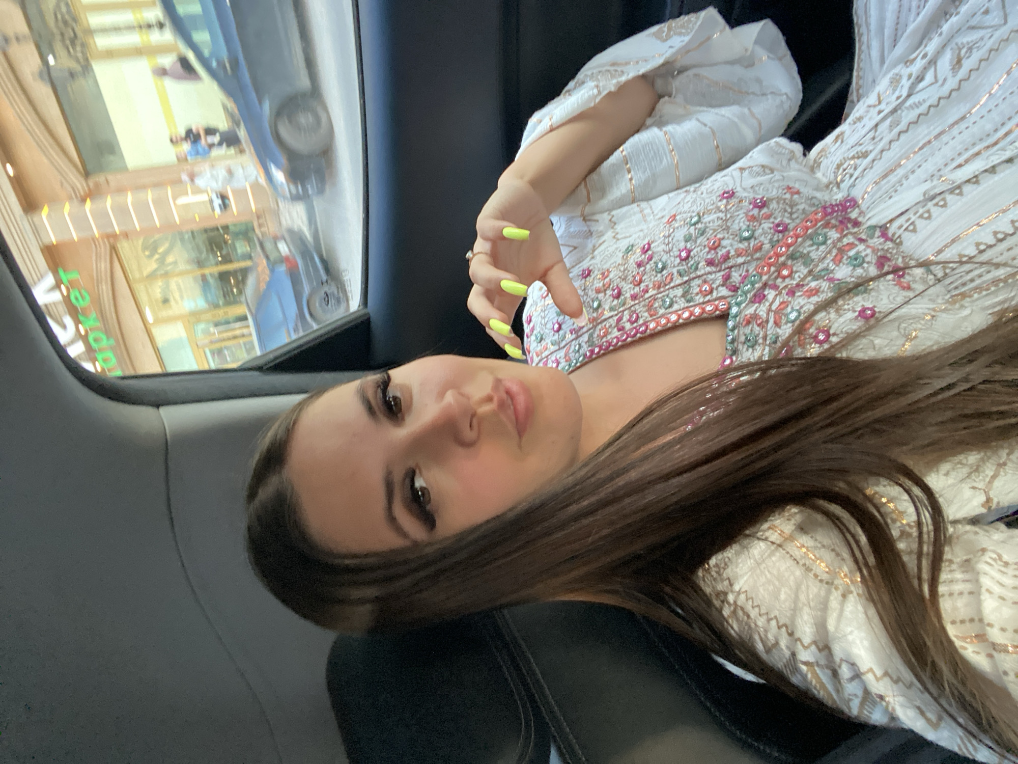 Dressed up in Makhachkala, near a luxury venue