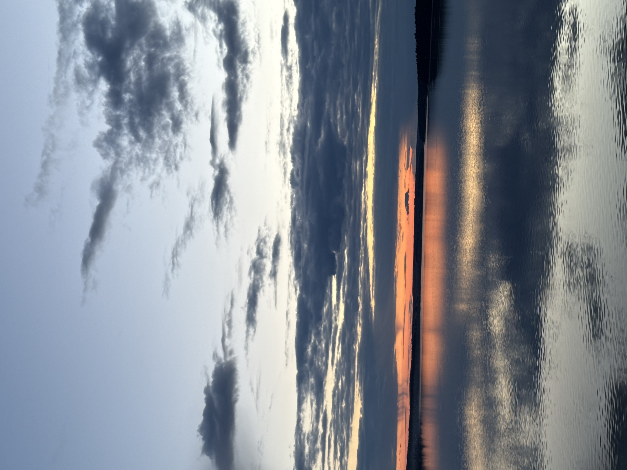 Twilight photographs captured over Votkinsk Reservoir, Russia