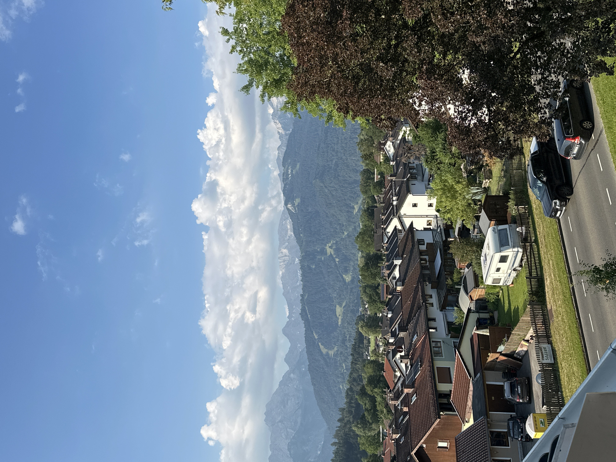 Balcony morning in Garmisch-Partenkirchen with Alpine views
