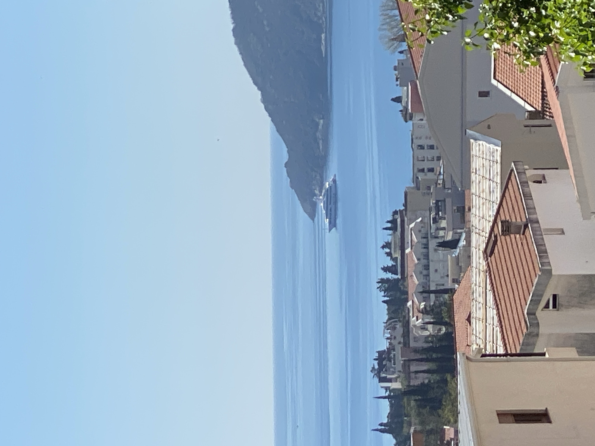 Coastal scene documented in Budva, Montenegro showing Adriatic Sea