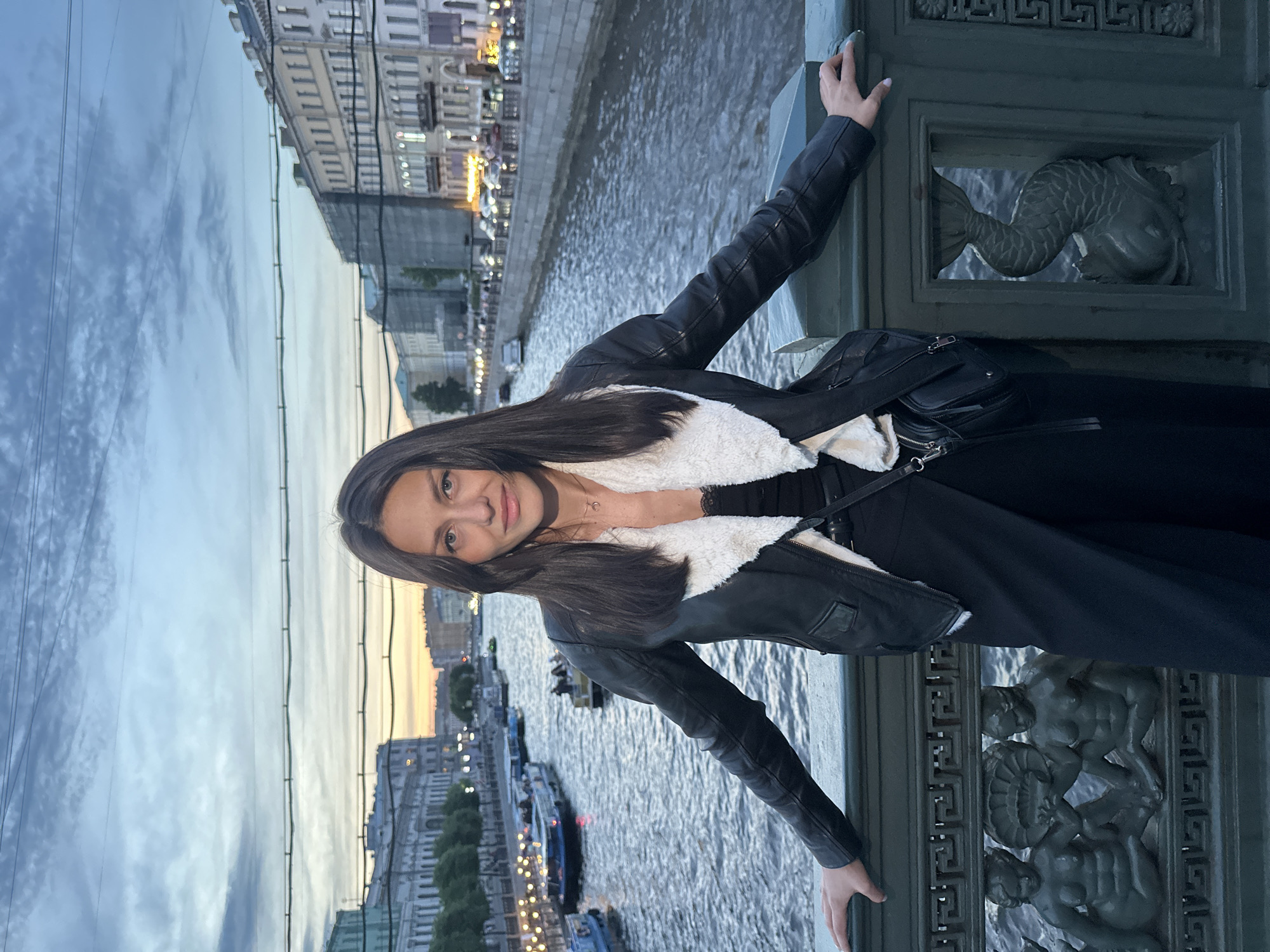 Evening scenes captured across Saint Petersburg canals and streets