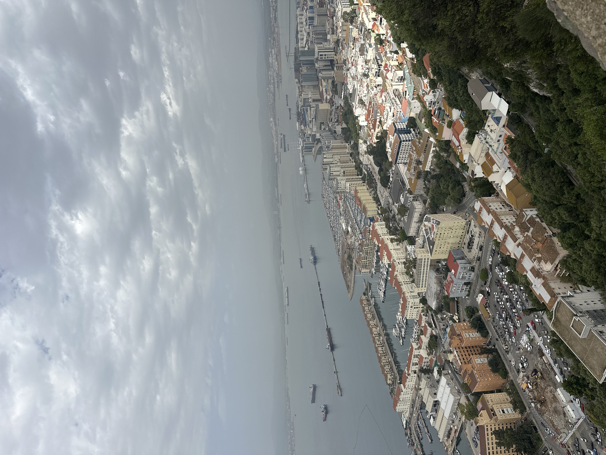 Aerial view of Gibraltar captured from Rock vantage point