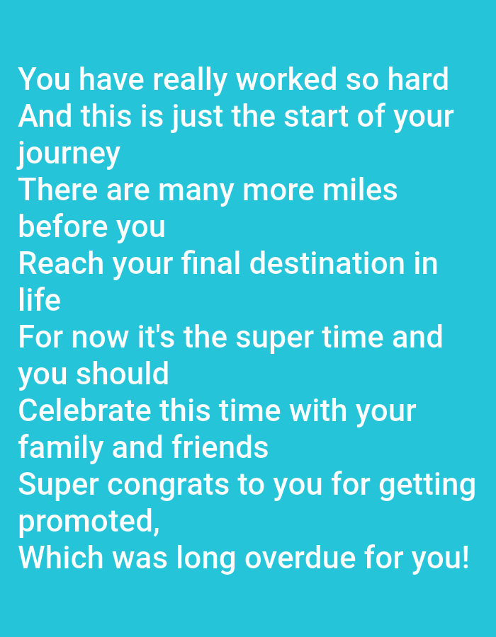 Digital promotion congratulations messages on colorful backgrounds