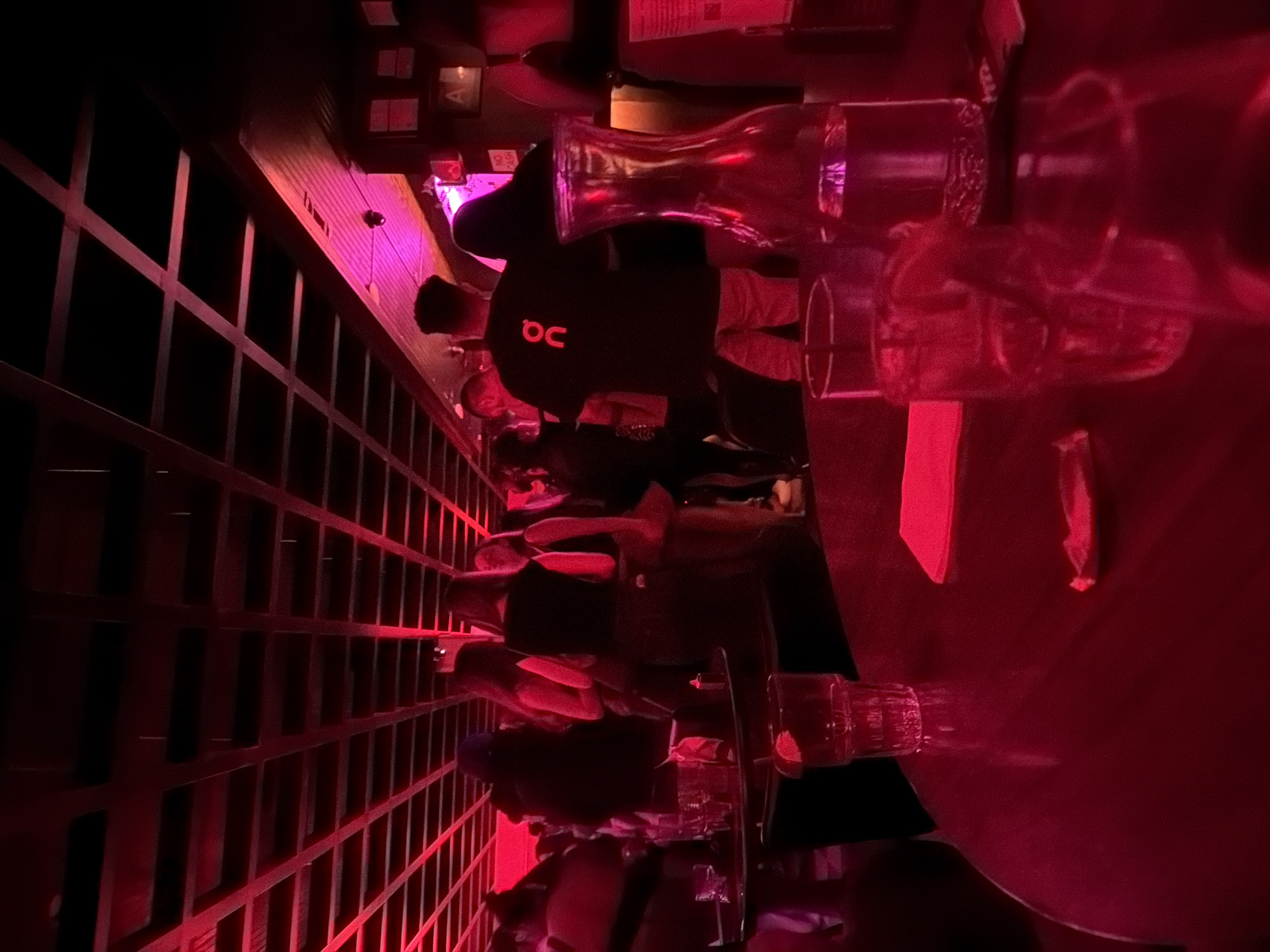 Diners gather at red-lit Culver City restaurant