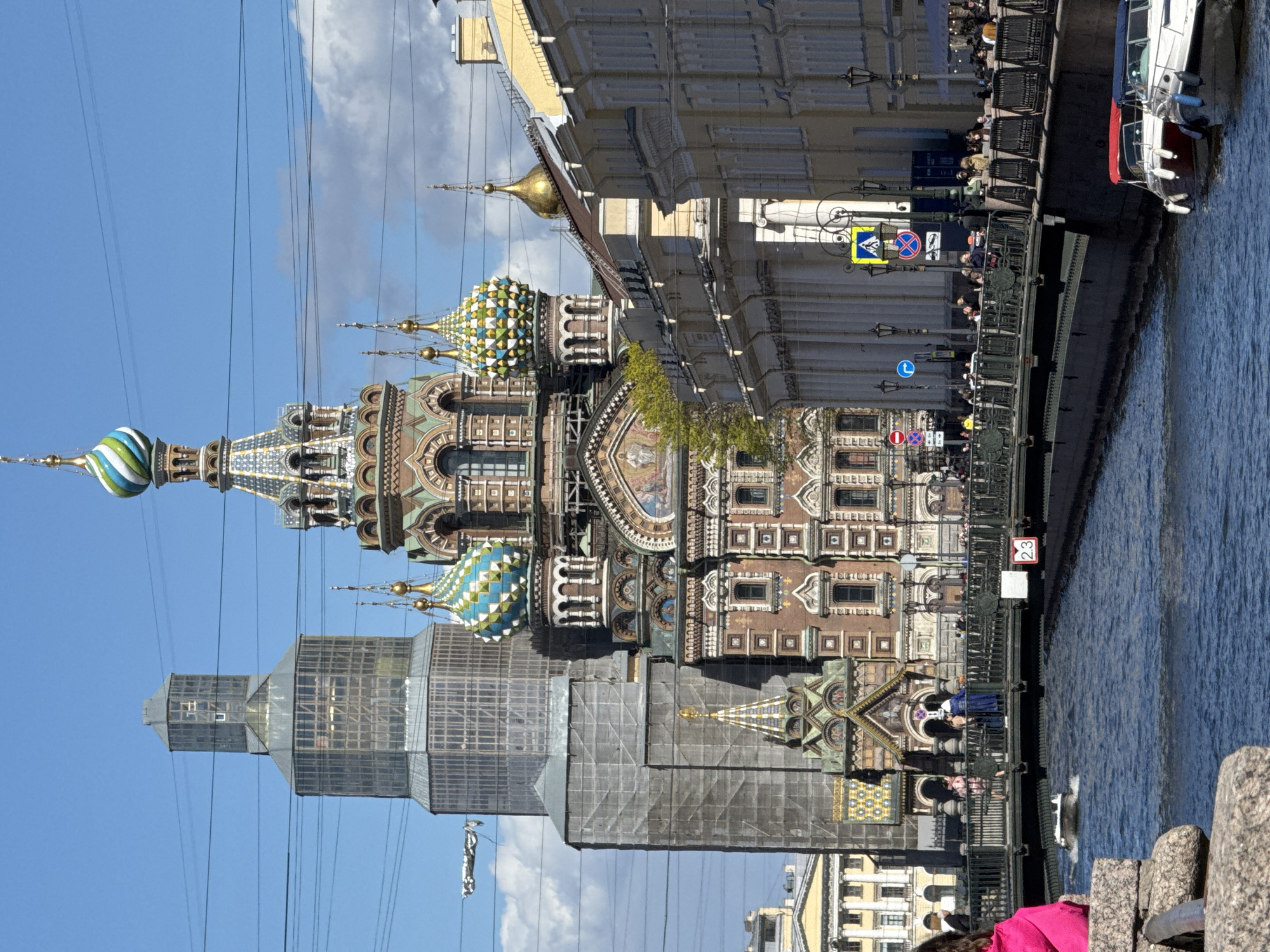 Morning scenes captured around Saint Petersburg's historic landmarks