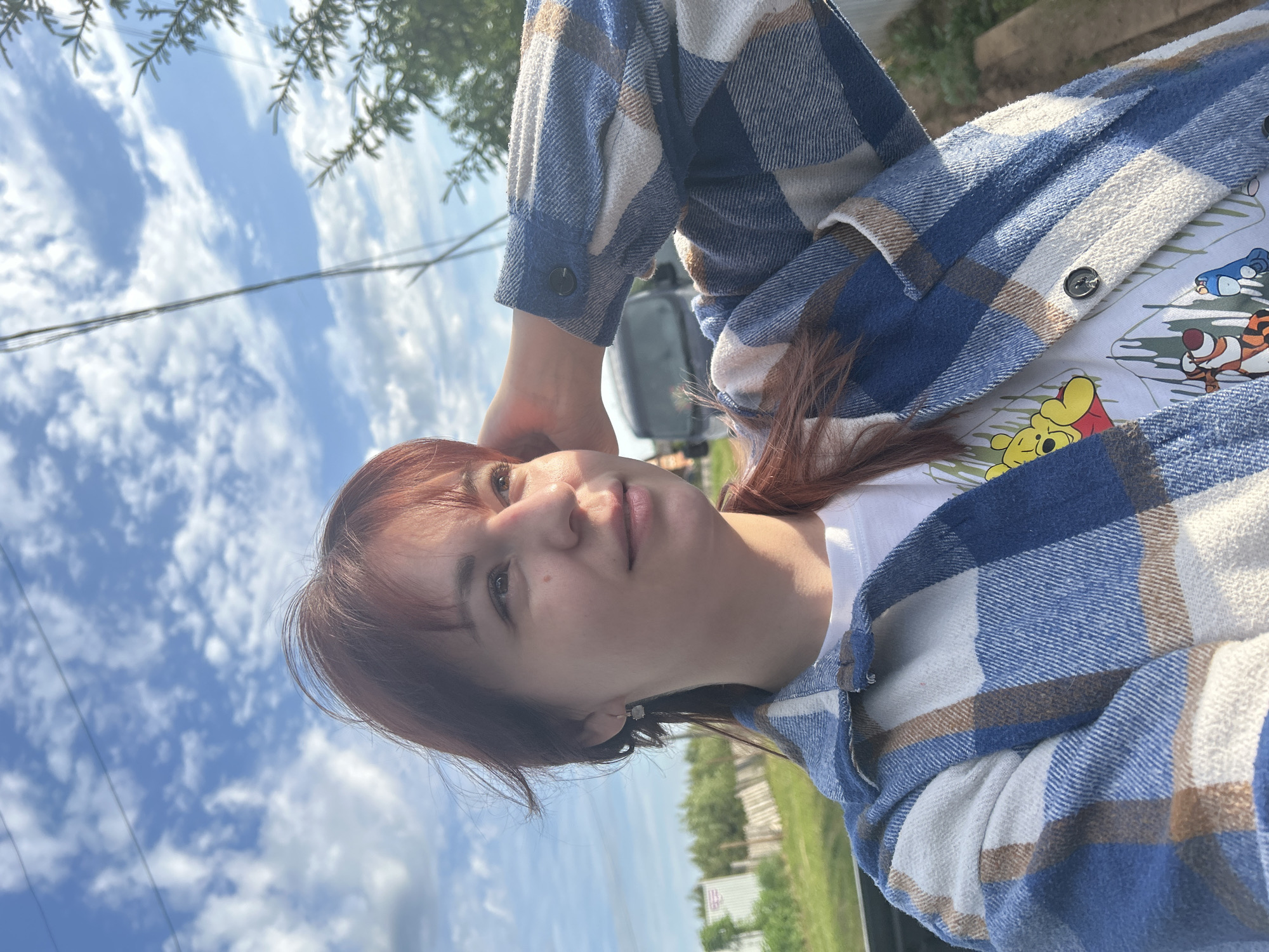 Woman photographed in casual moments in Фоки, Russia early morning