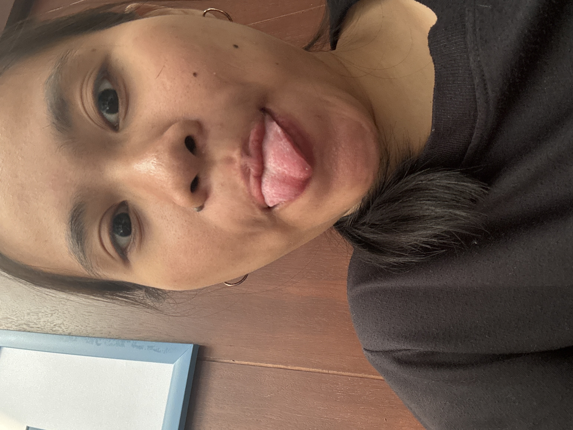 Selfie session at home in South Jakarta, various expressions