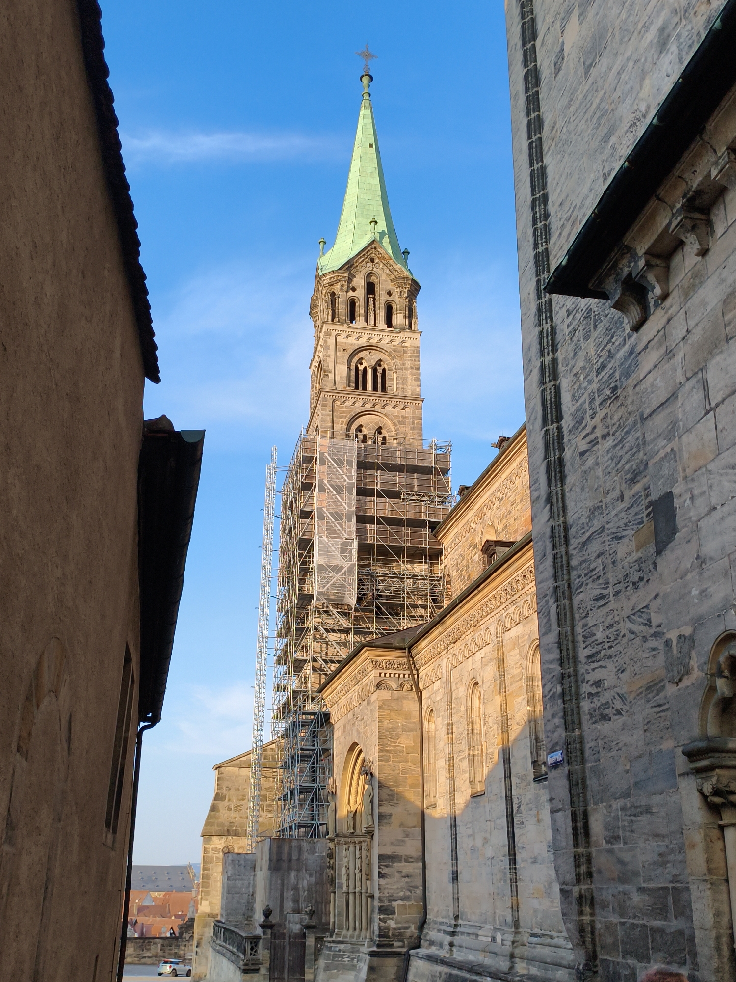 Exploring Bamberg's cathedral quarter and historic landmarks