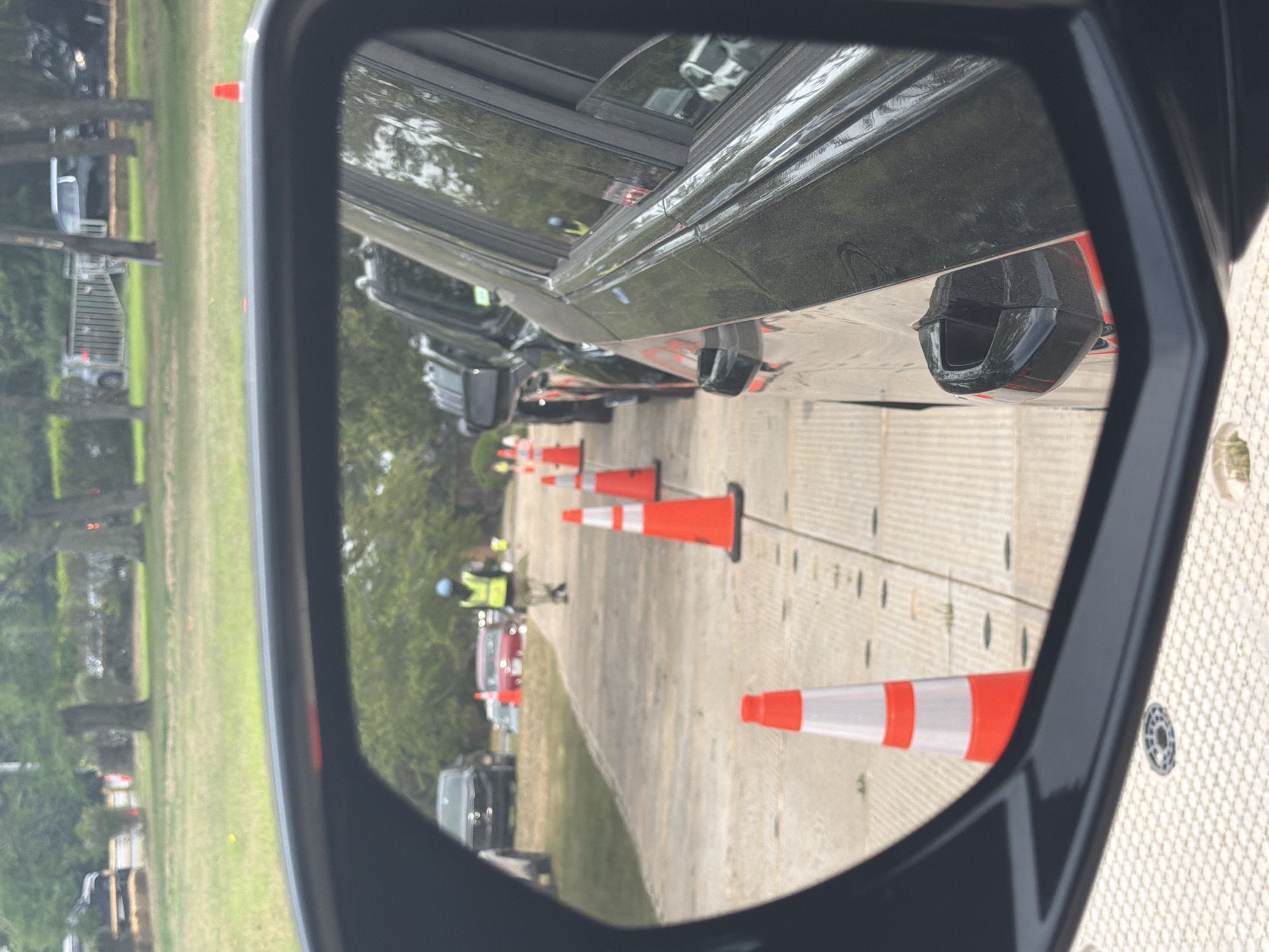 U.S. Open motorcade staging area, Southampton, June 2026