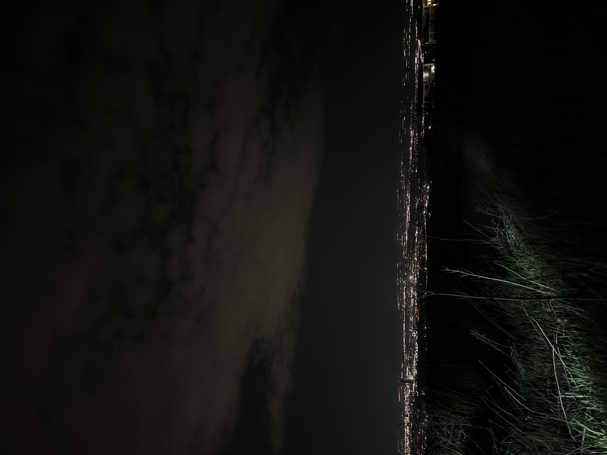 Night photography captures Bistritsa cityscape and modern architecture