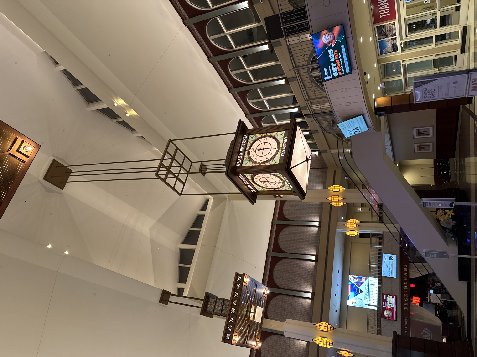 Early morning indoor view captured at Elgin entertainment complex