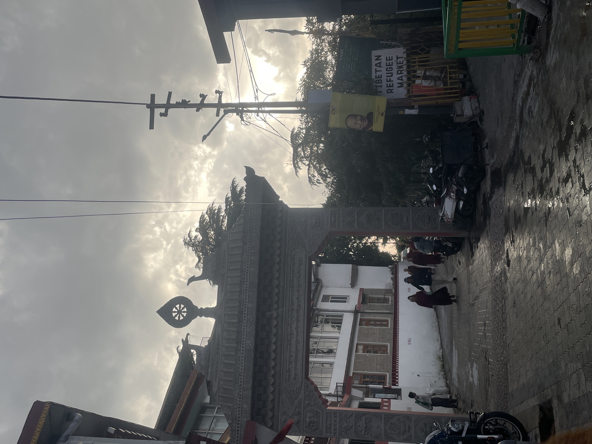 Tibetan Refugee Market entrance documented in Dharamshala
