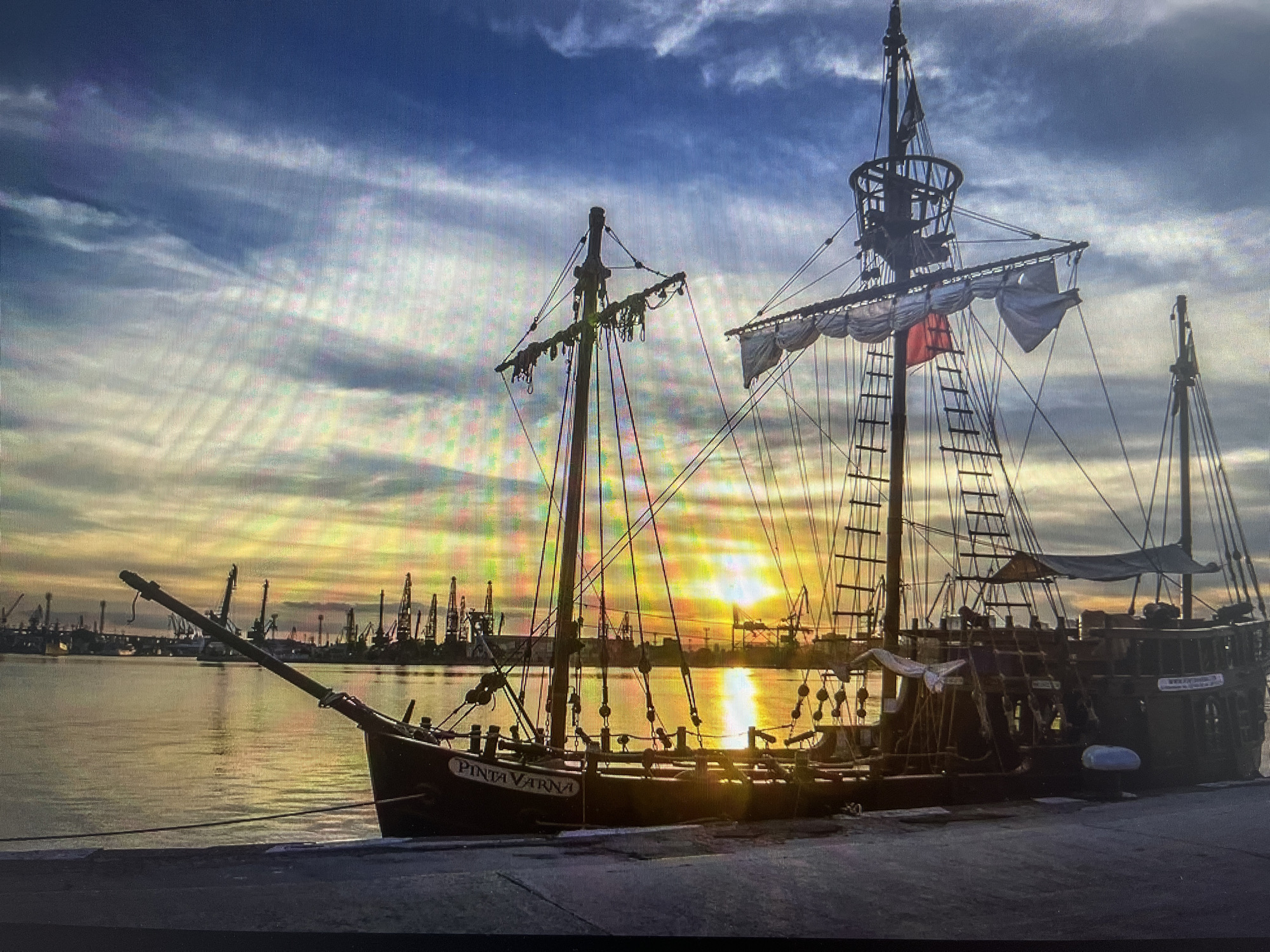 Tourist documents Varna's contrasts: historic ships, modern bridges, abandoned buildings