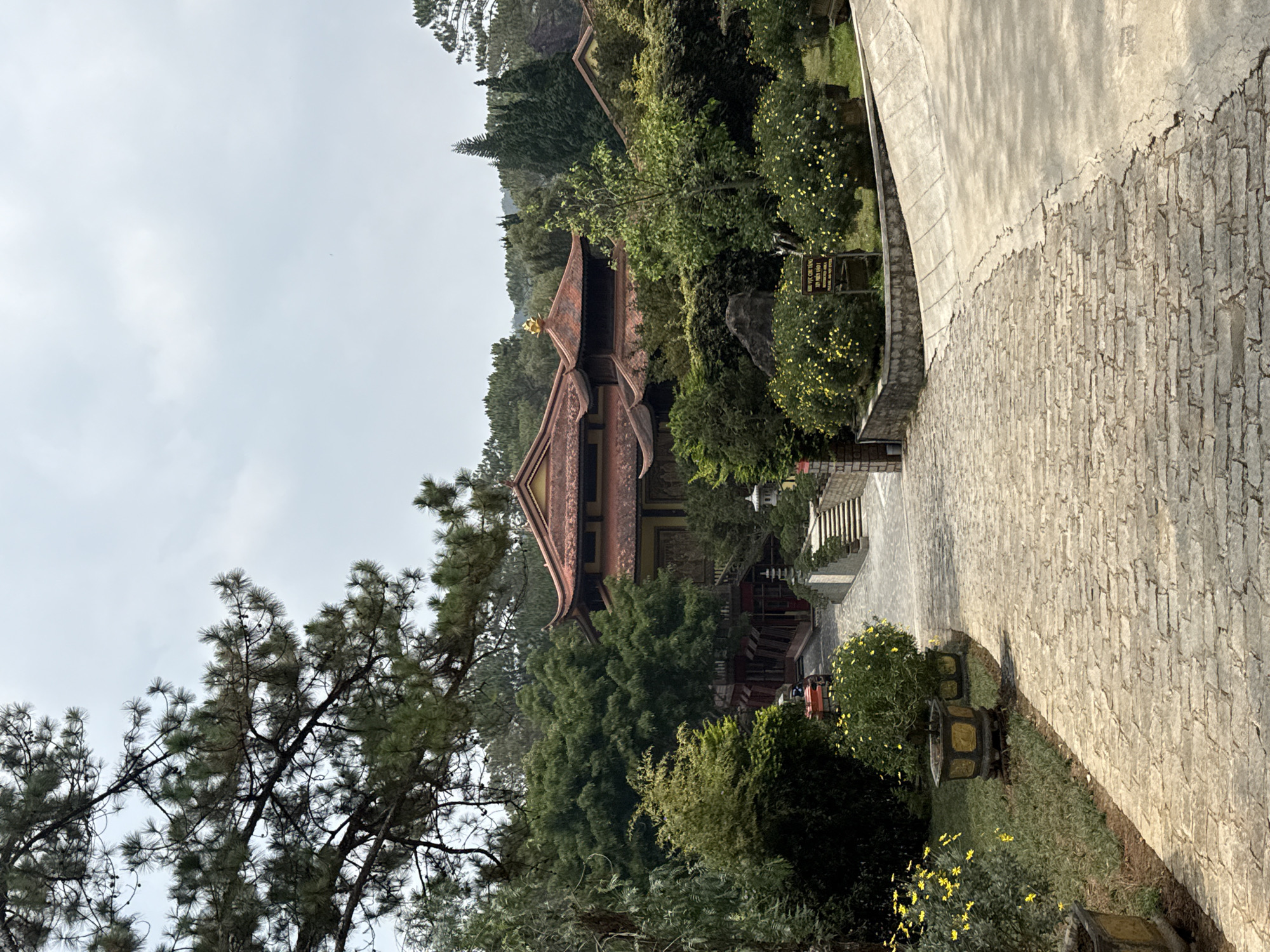 Early morning visit documented at Da Lat monastery gardens