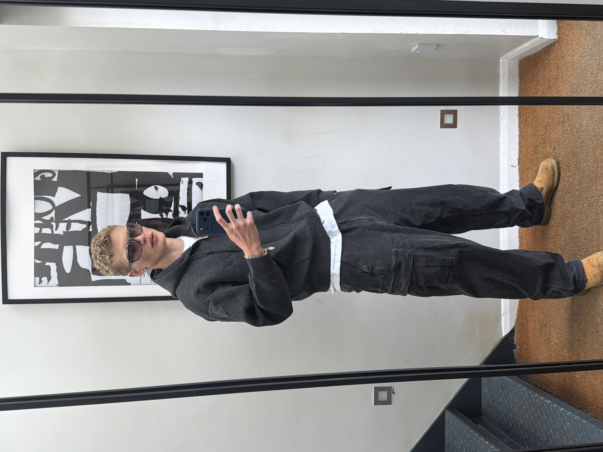 Mirror selfie captured in London by young person