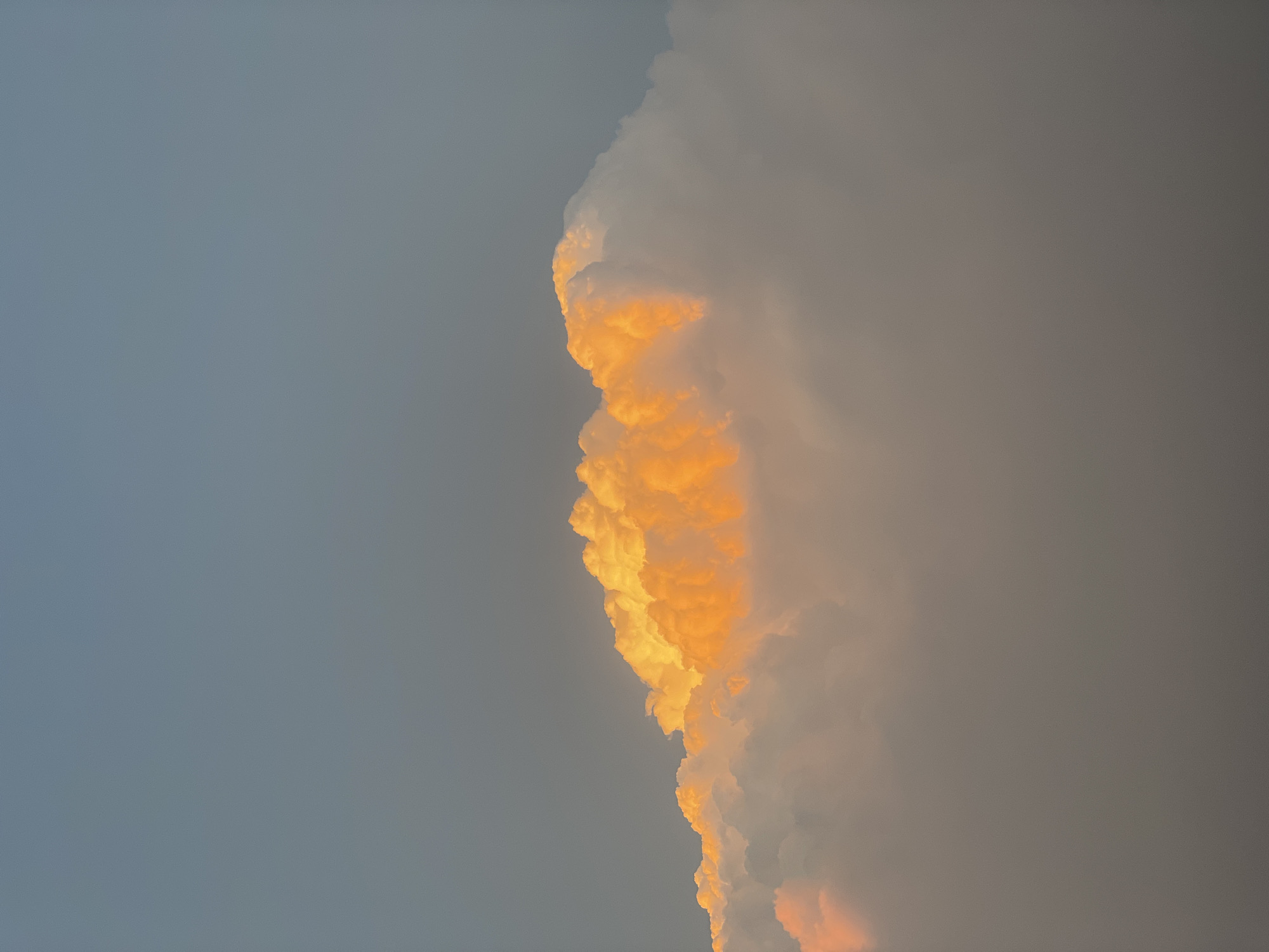 Large cloud formation observed over Pokhara, Nepal