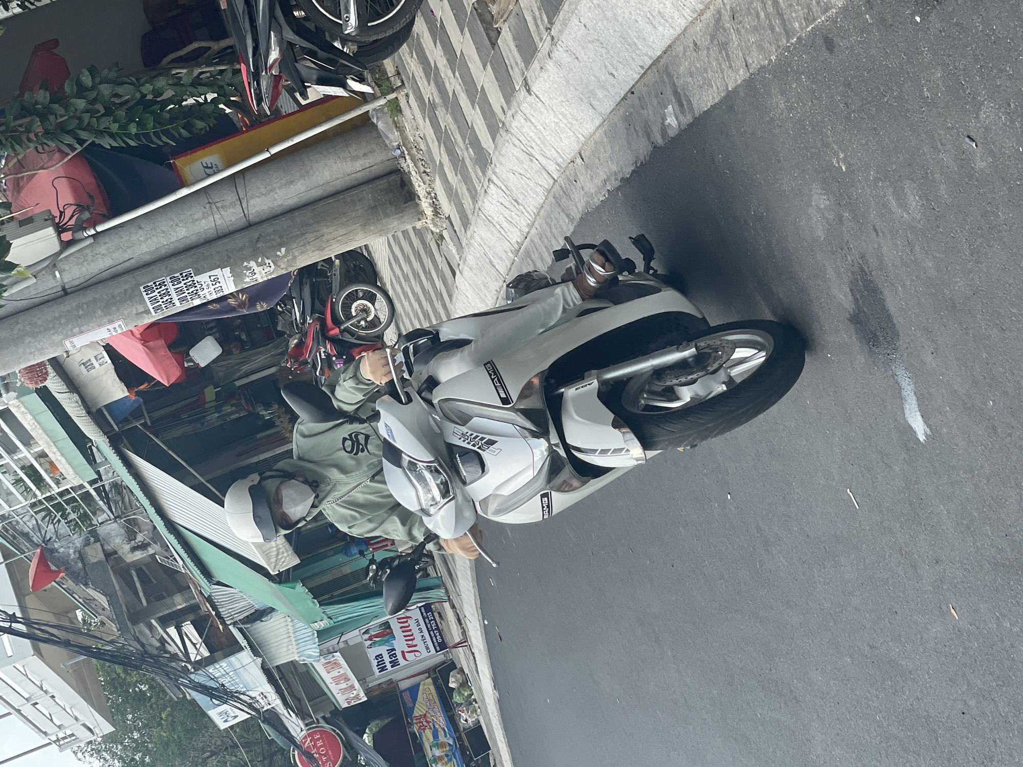 Morning traffic and street scenes in Phu Thuy Ward, Vietnam