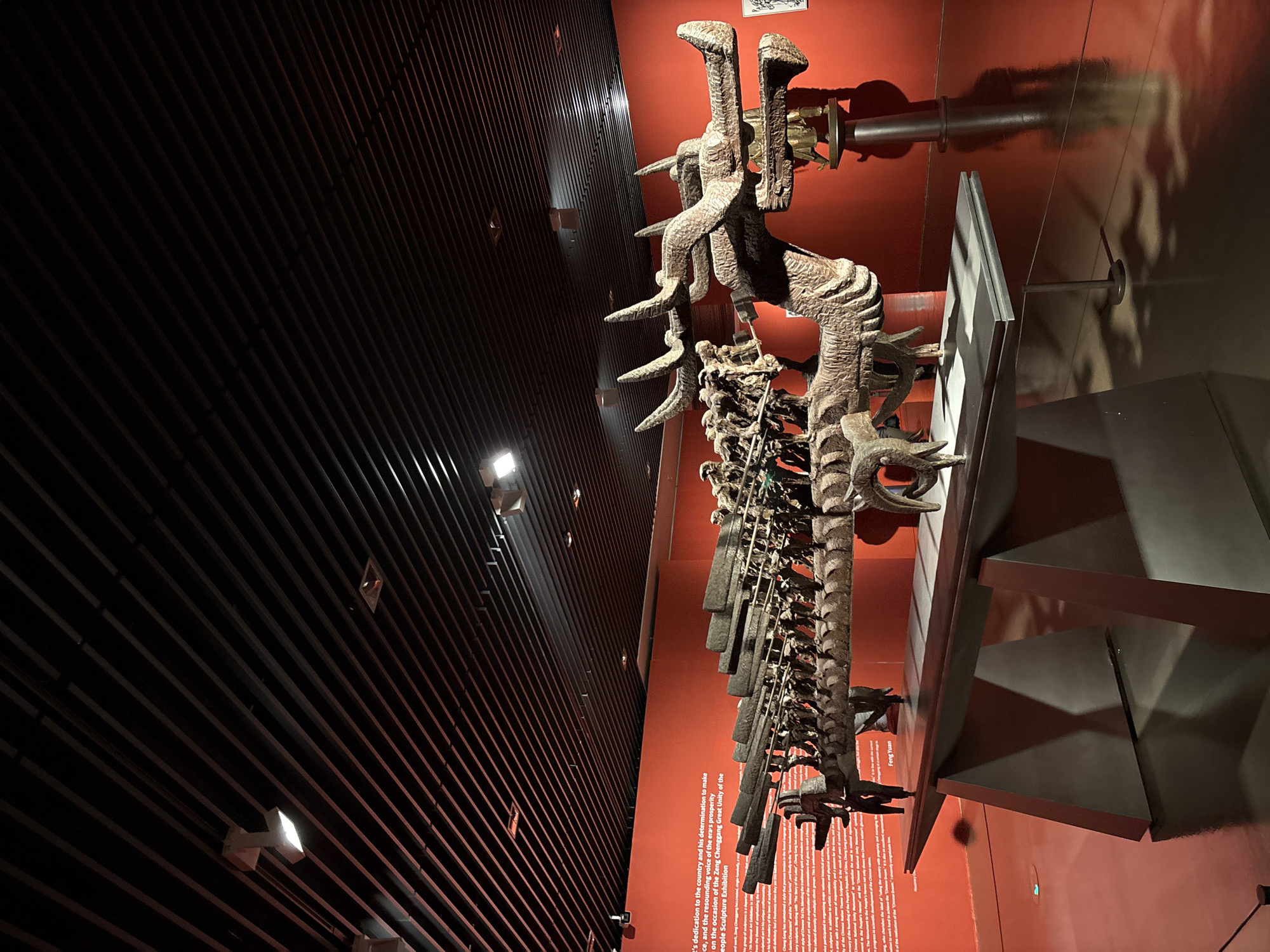 Inside the China Art Museum, Pudong — sculpture, painting, and calligraphy