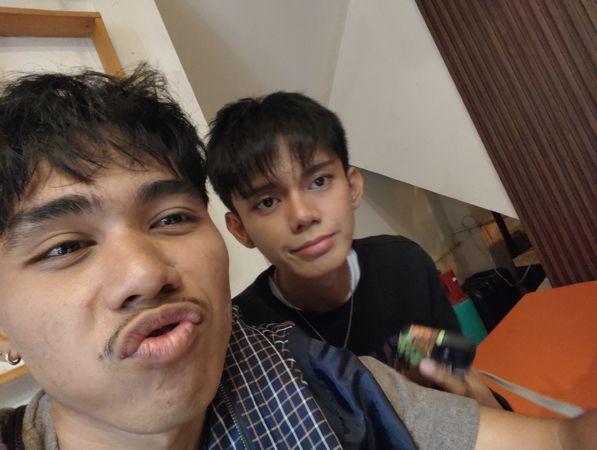 Cat cafe date in Davao City, complete with flowers and fries