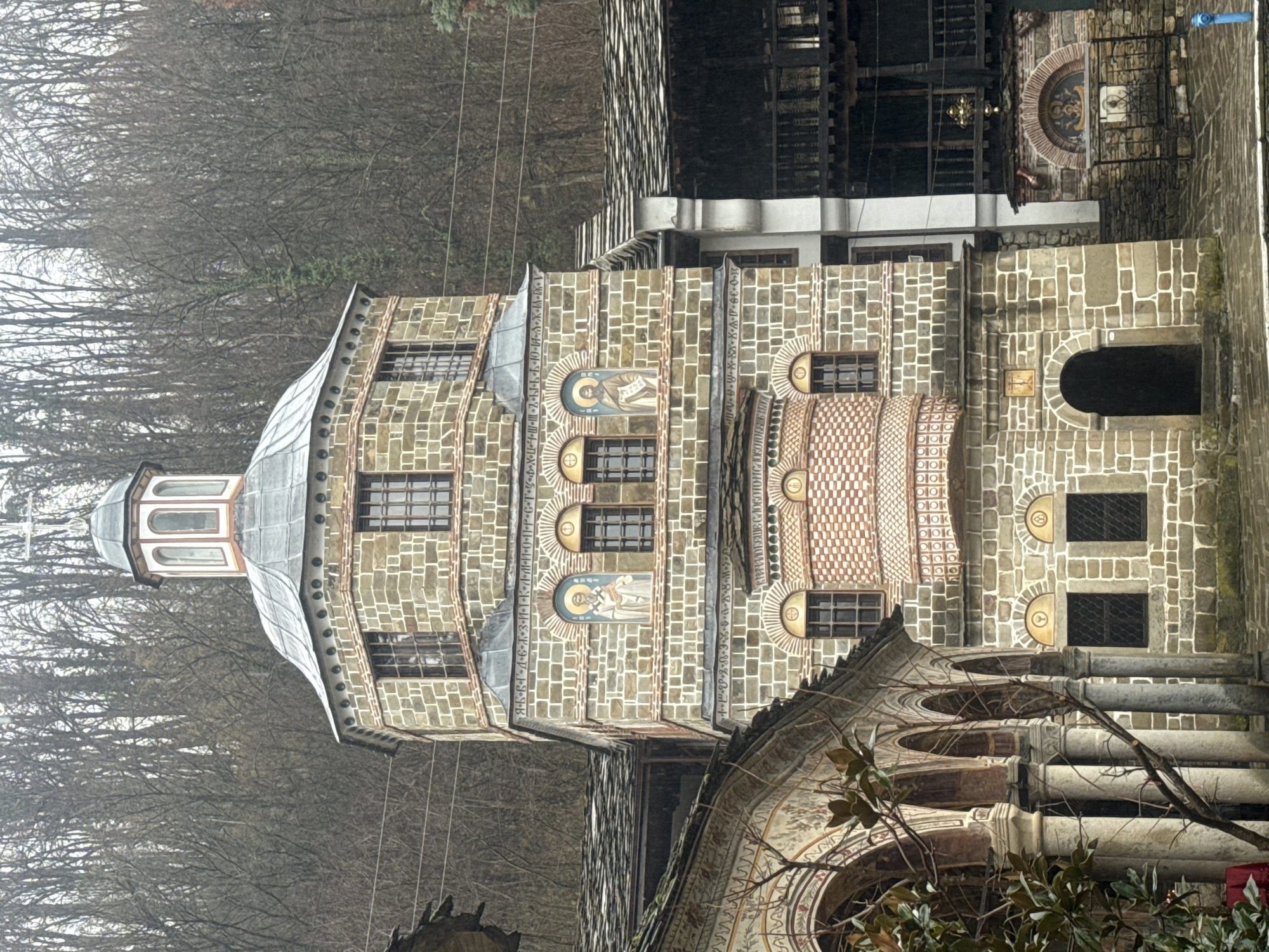 Troyan Monastery tower documented in Oreshak, Bulgaria