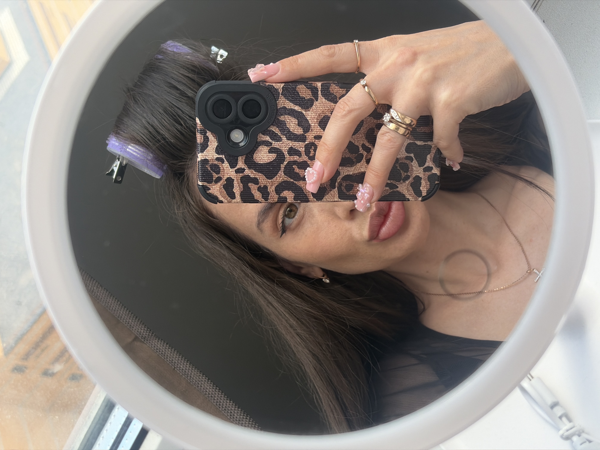 Woman's morning beauty routine documented in Saint Petersburg residence