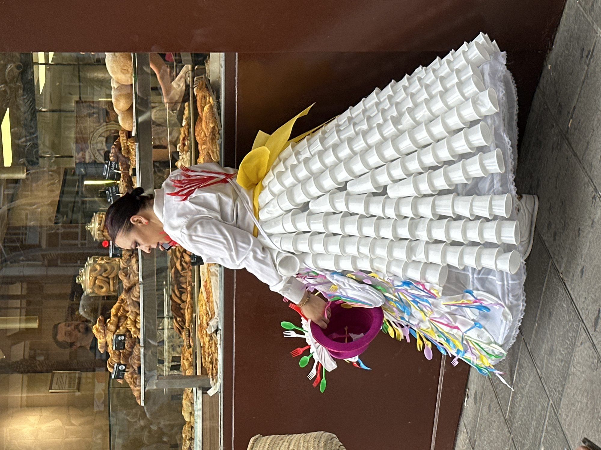 Costumed street parade draws crowds in Alicante, Spain