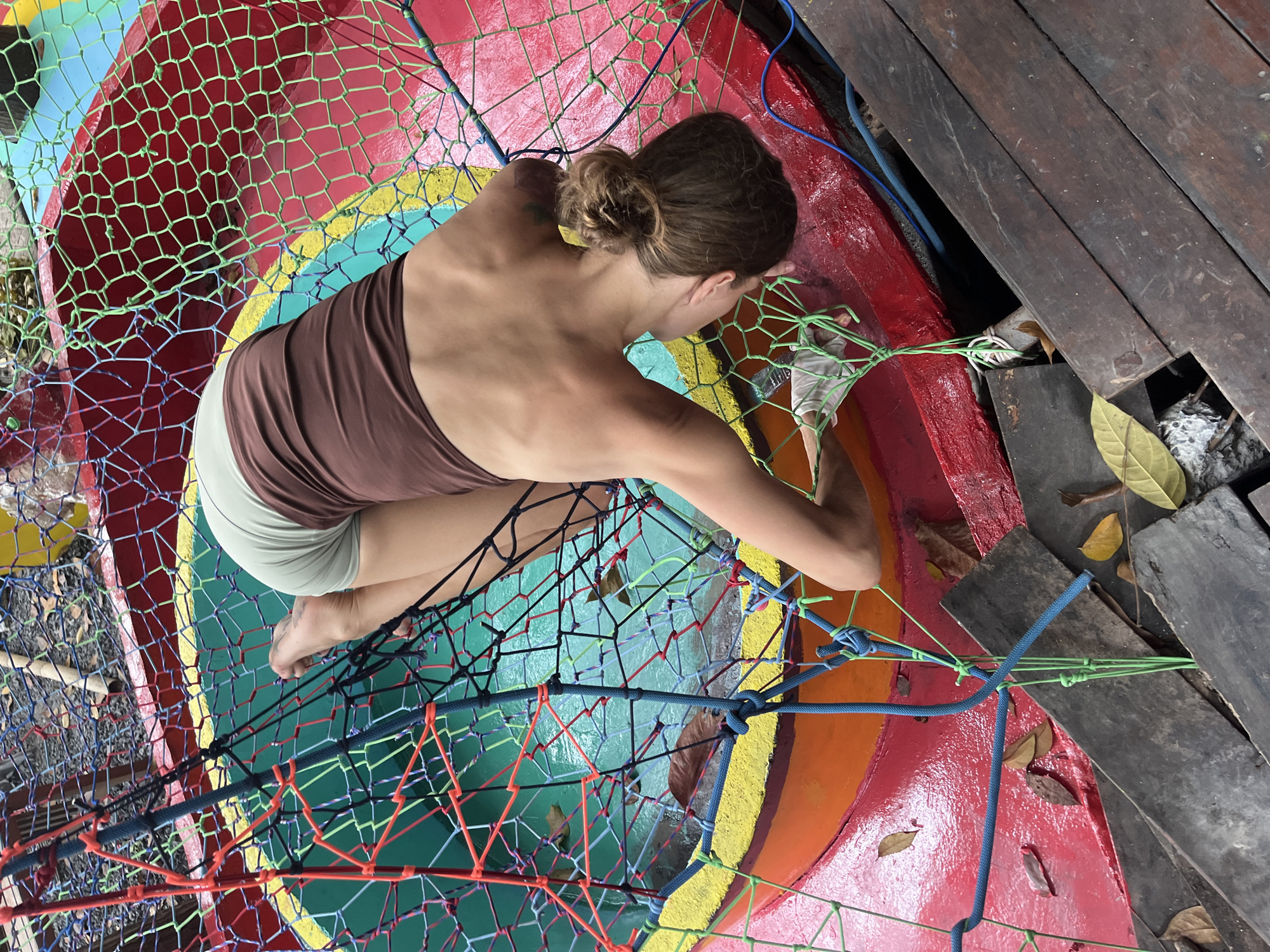Artists create colorful installation on Koh Phangan island