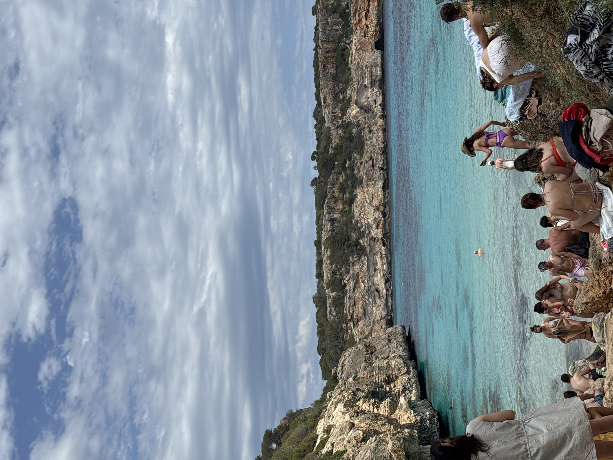 Coastal scene documented at Santanyí cove with clear waters