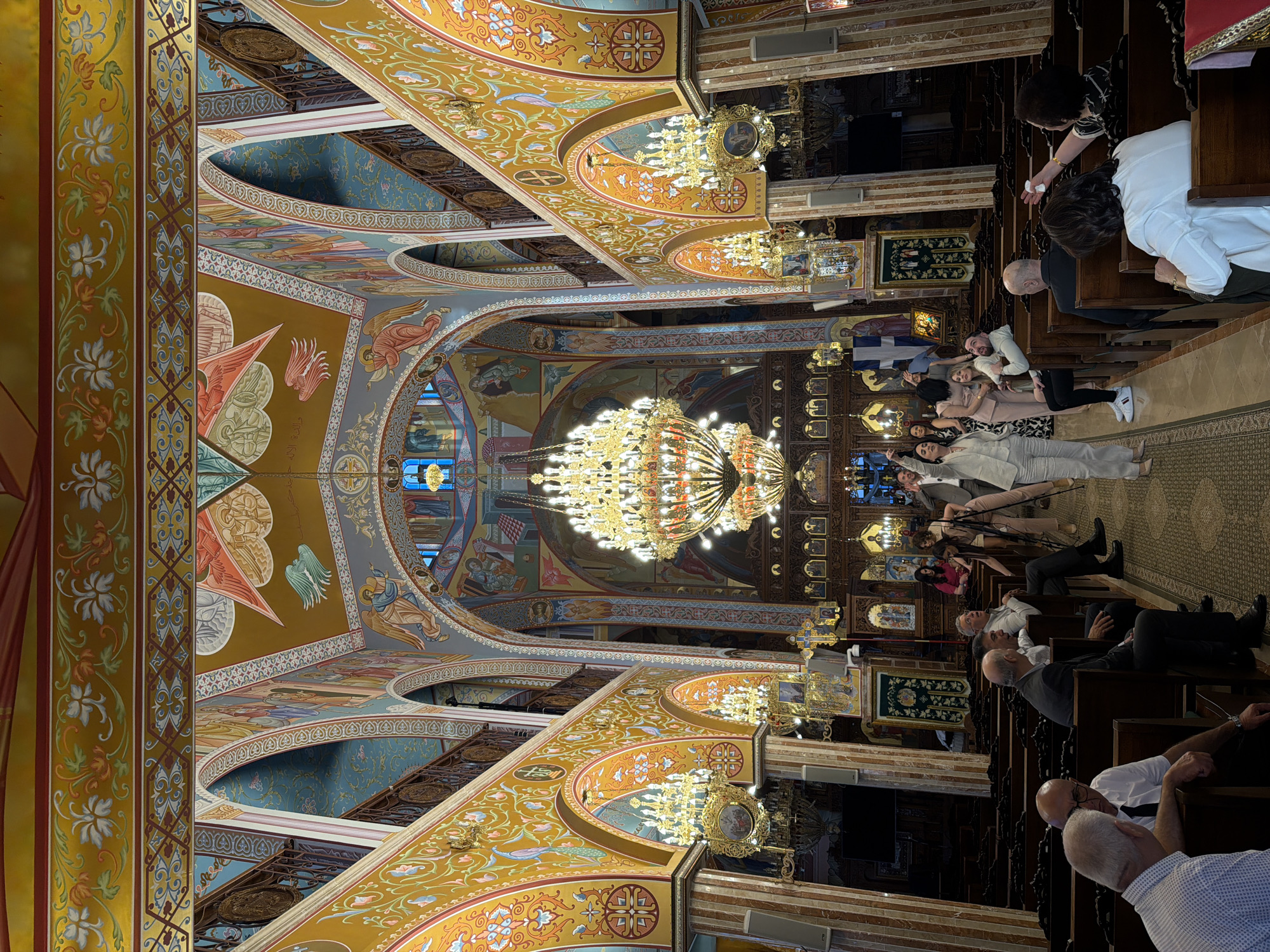 Eastern Orthodox church interior documented in Kafr Yasif, Israel