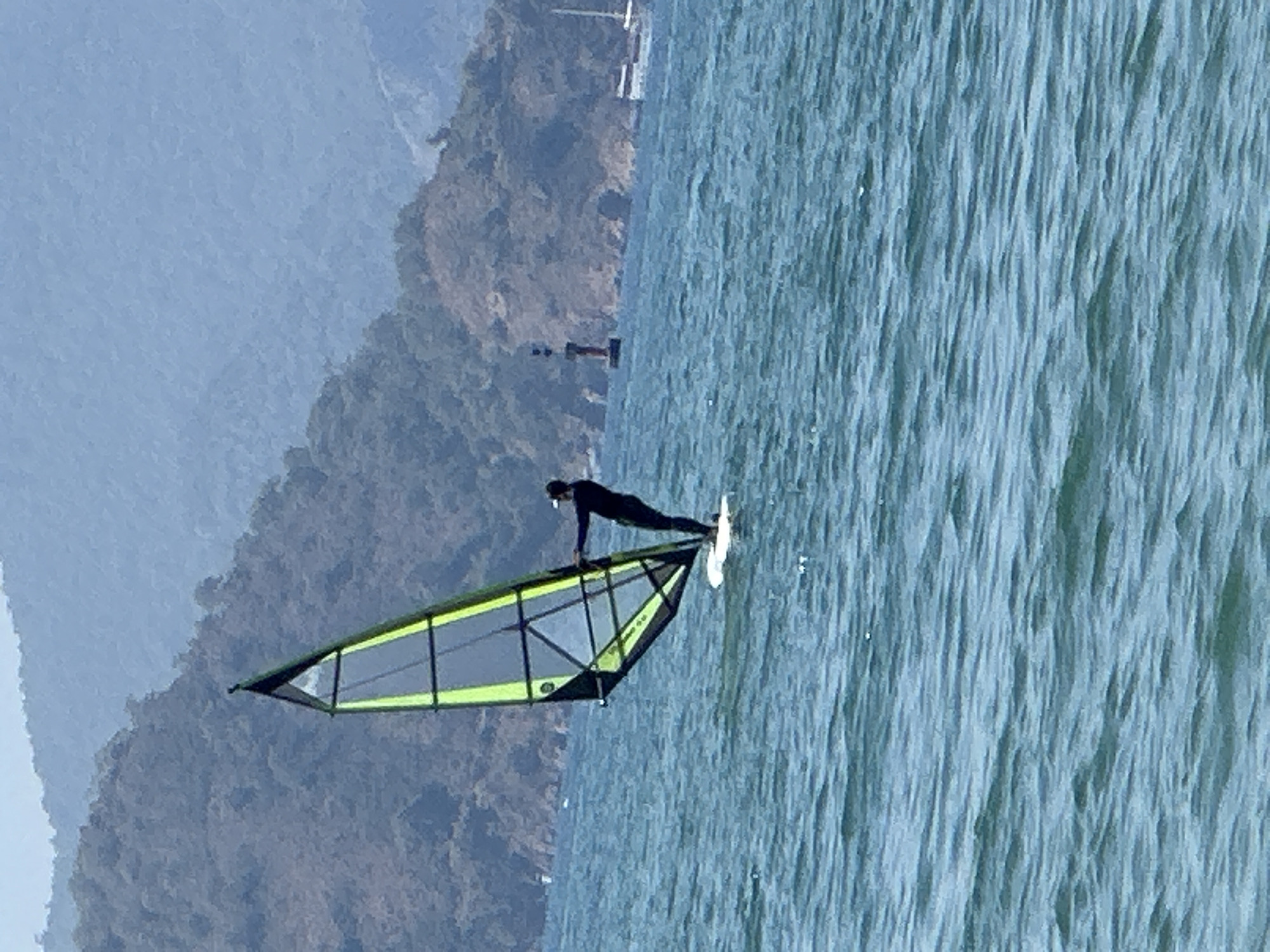 Windsurfing the blue waters off Fethiye, Turkey