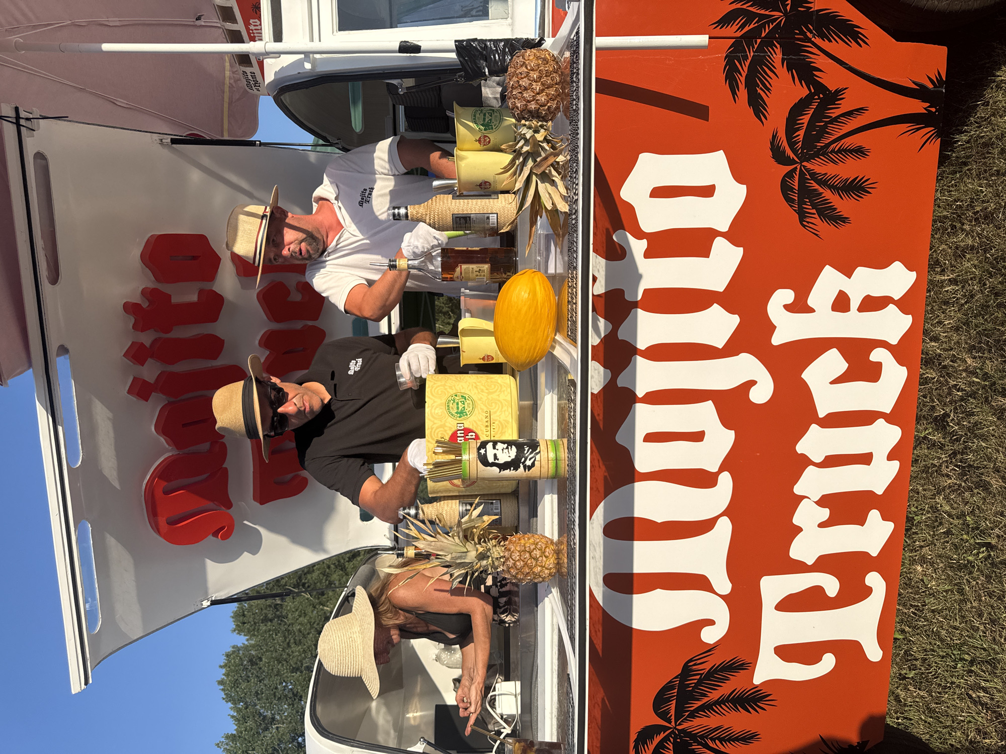 Sunny outdoor fair in Wattrelos with a Mojito Truck in action