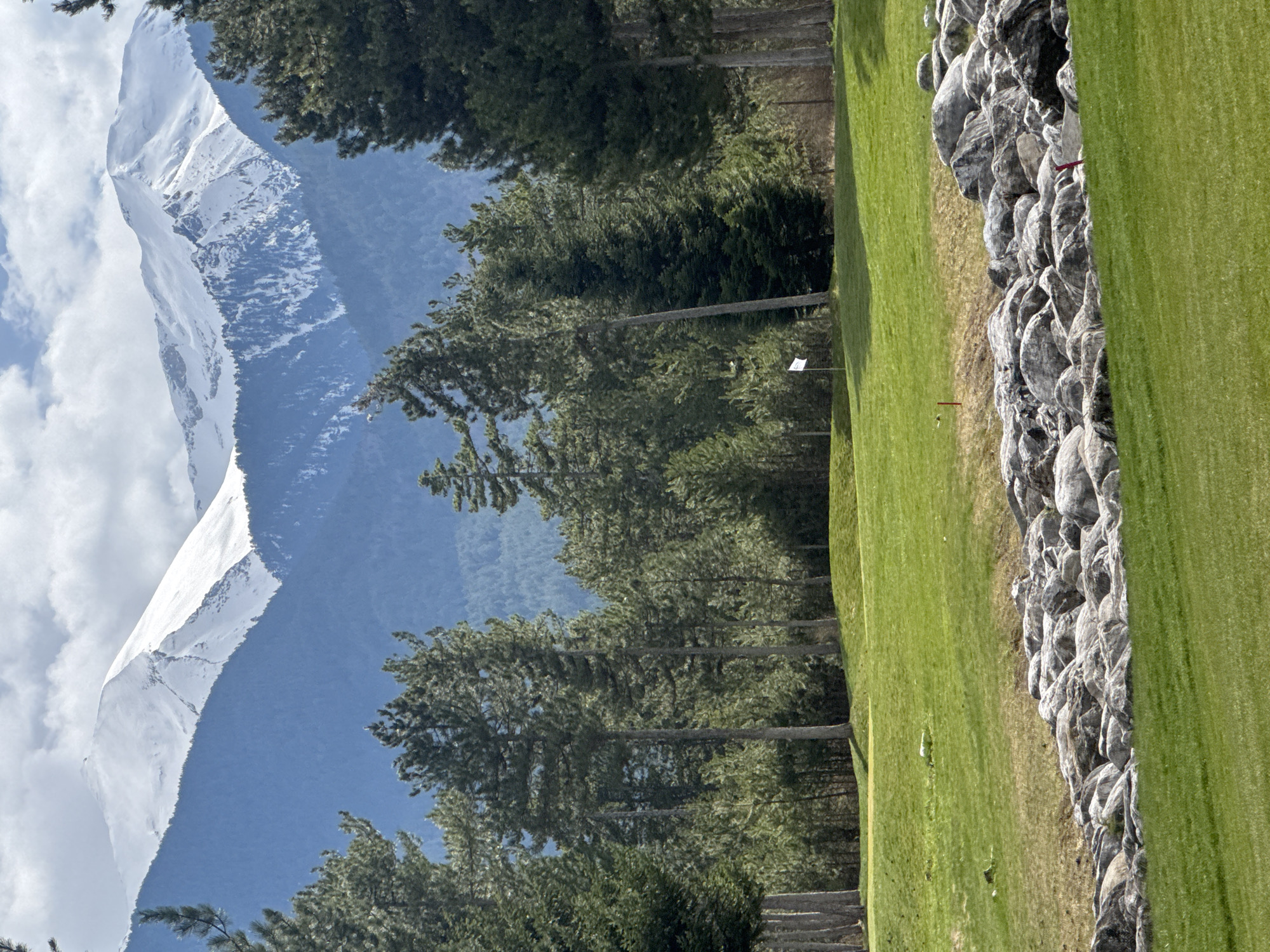 Golf course view captured in Razlog, Bulgaria
