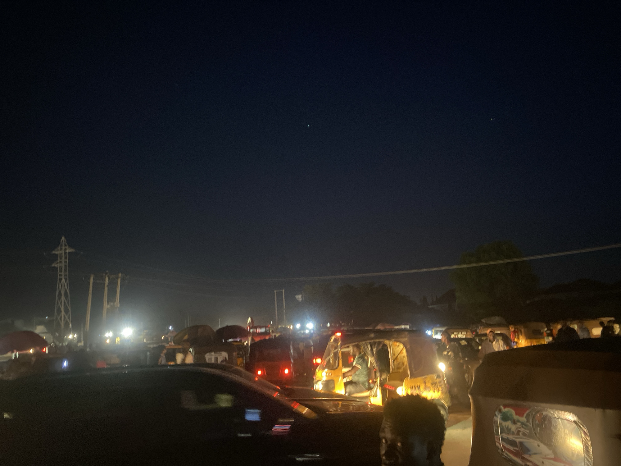 Evening market activity observed in Abuja, Nigeria