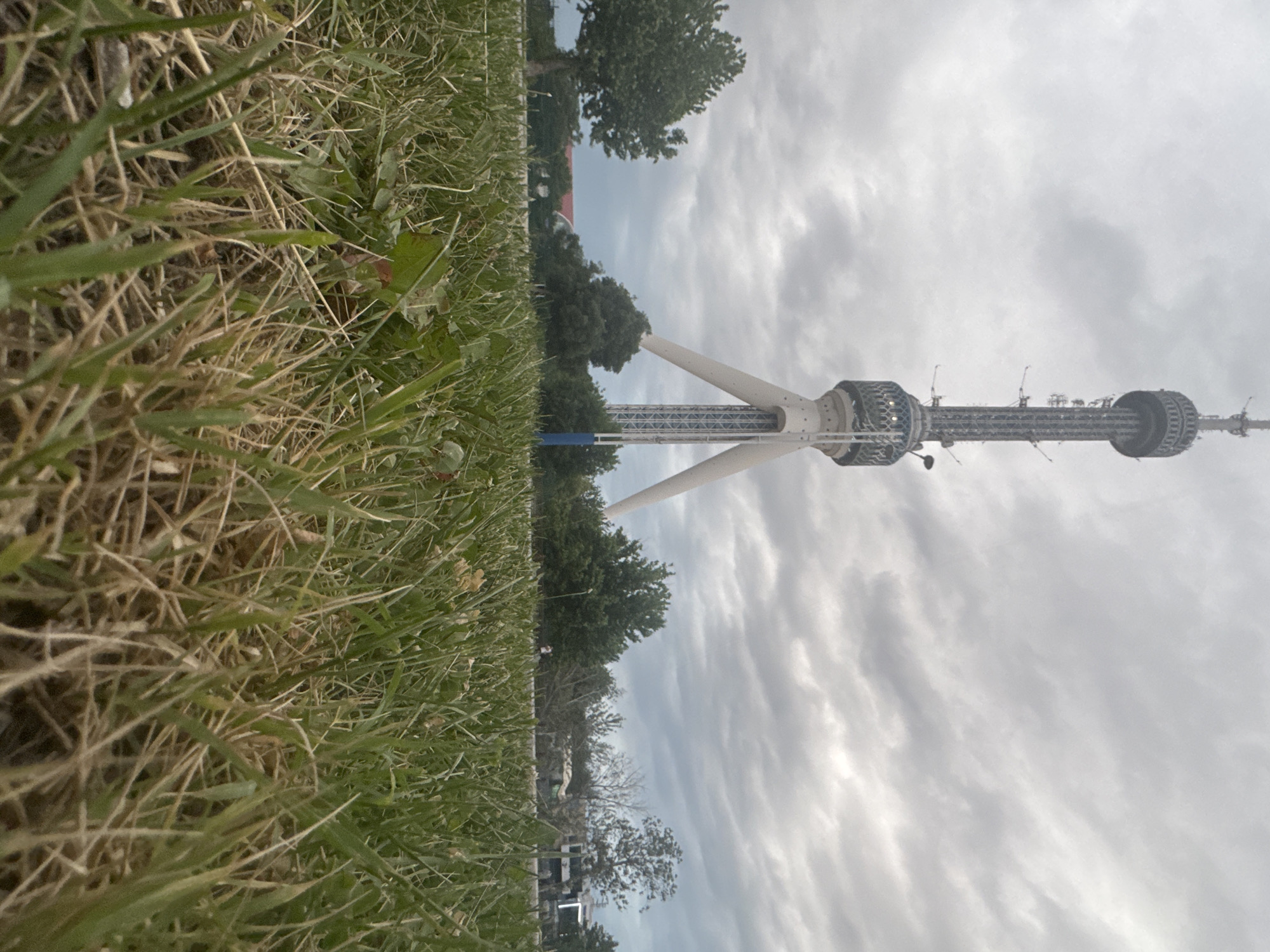 Ordinary afternoon moments documented around Tashkent's television tower district