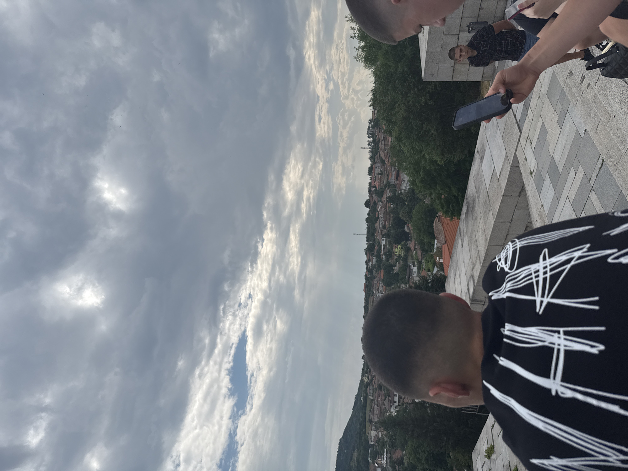 At Kalofer's Hristo Botev monument, overlooking the town