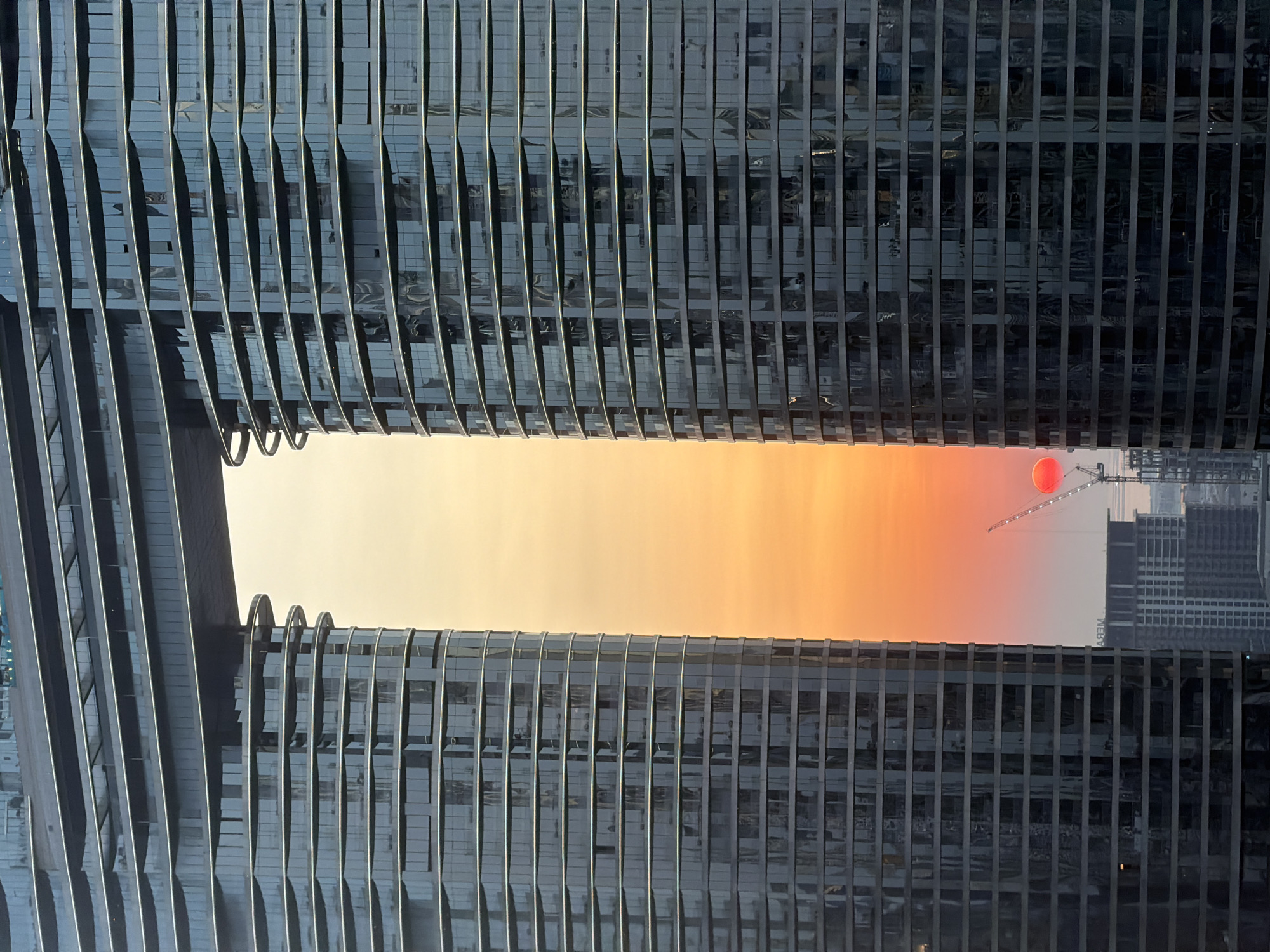 Dubai skyline at golden hour, One Za'abeel and noon building