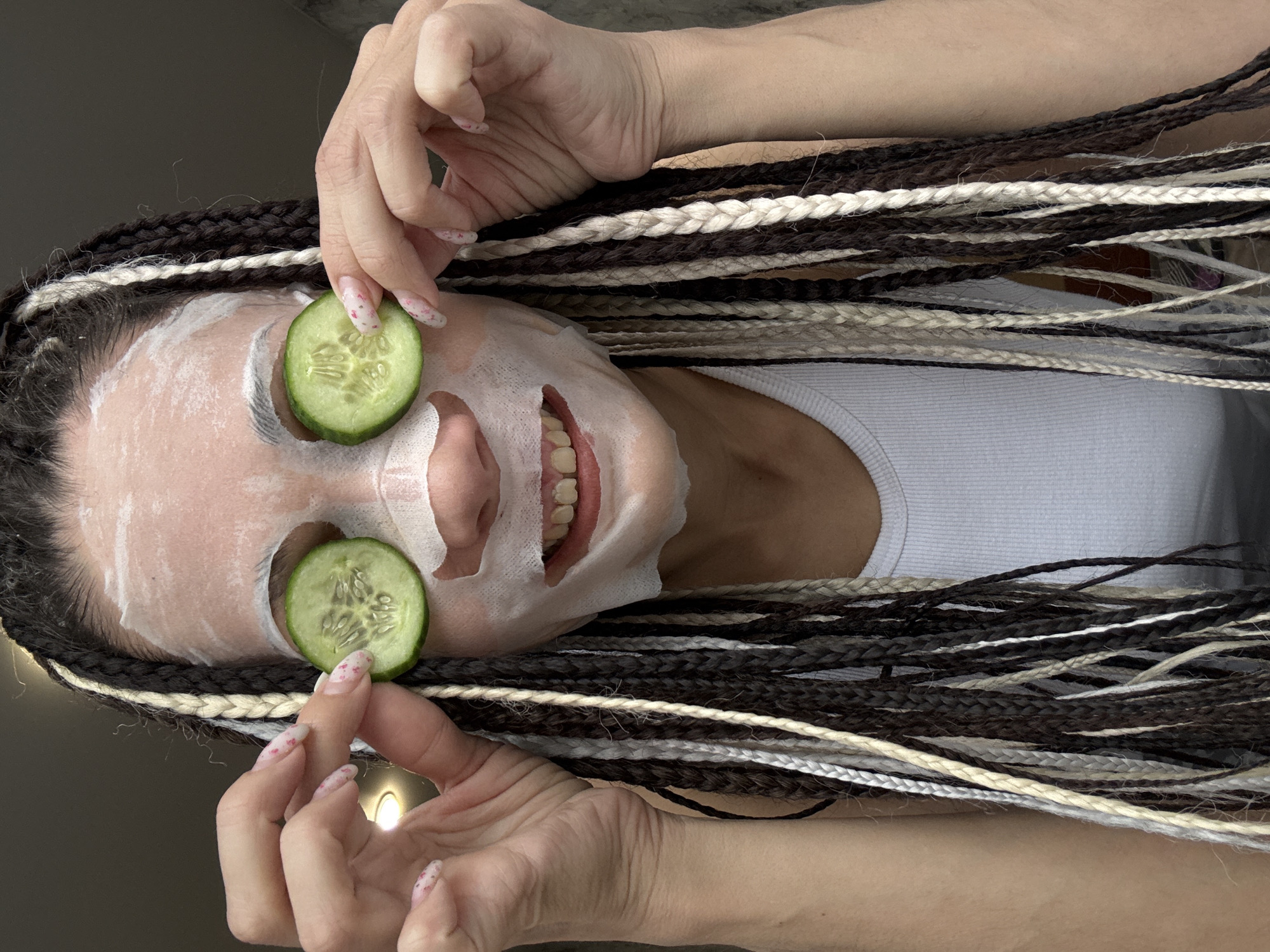Beauty routines and sleeping children captured in Rusanovo homes