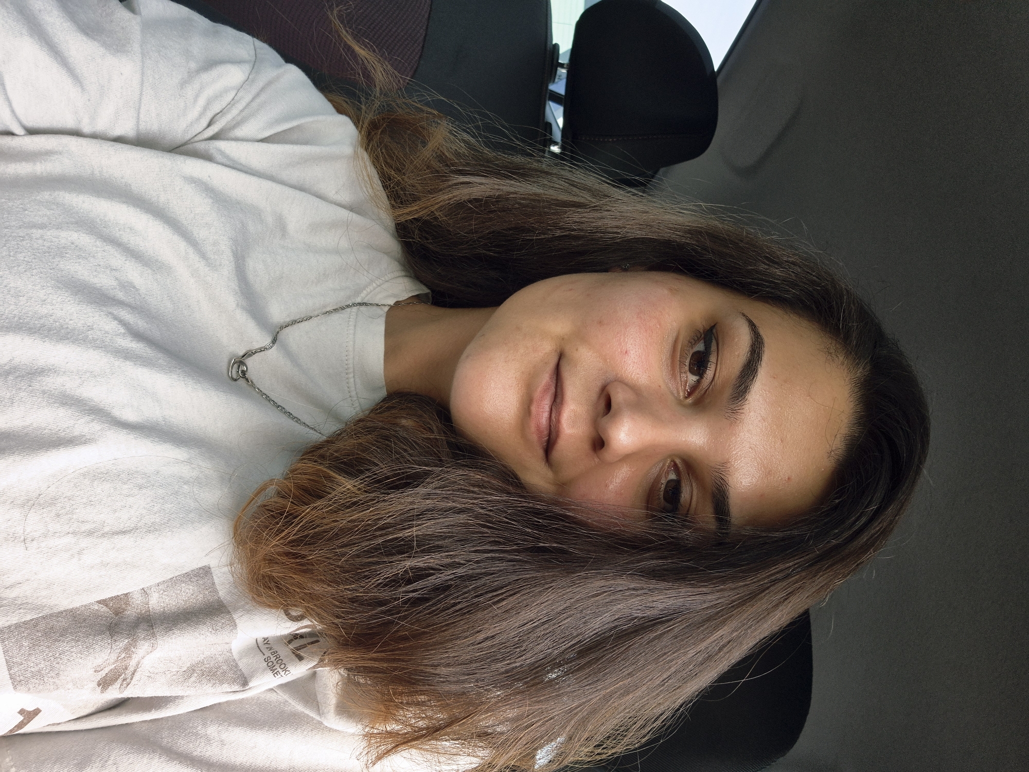Woman photographed in vehicle portraits across Sofia Bulgaria