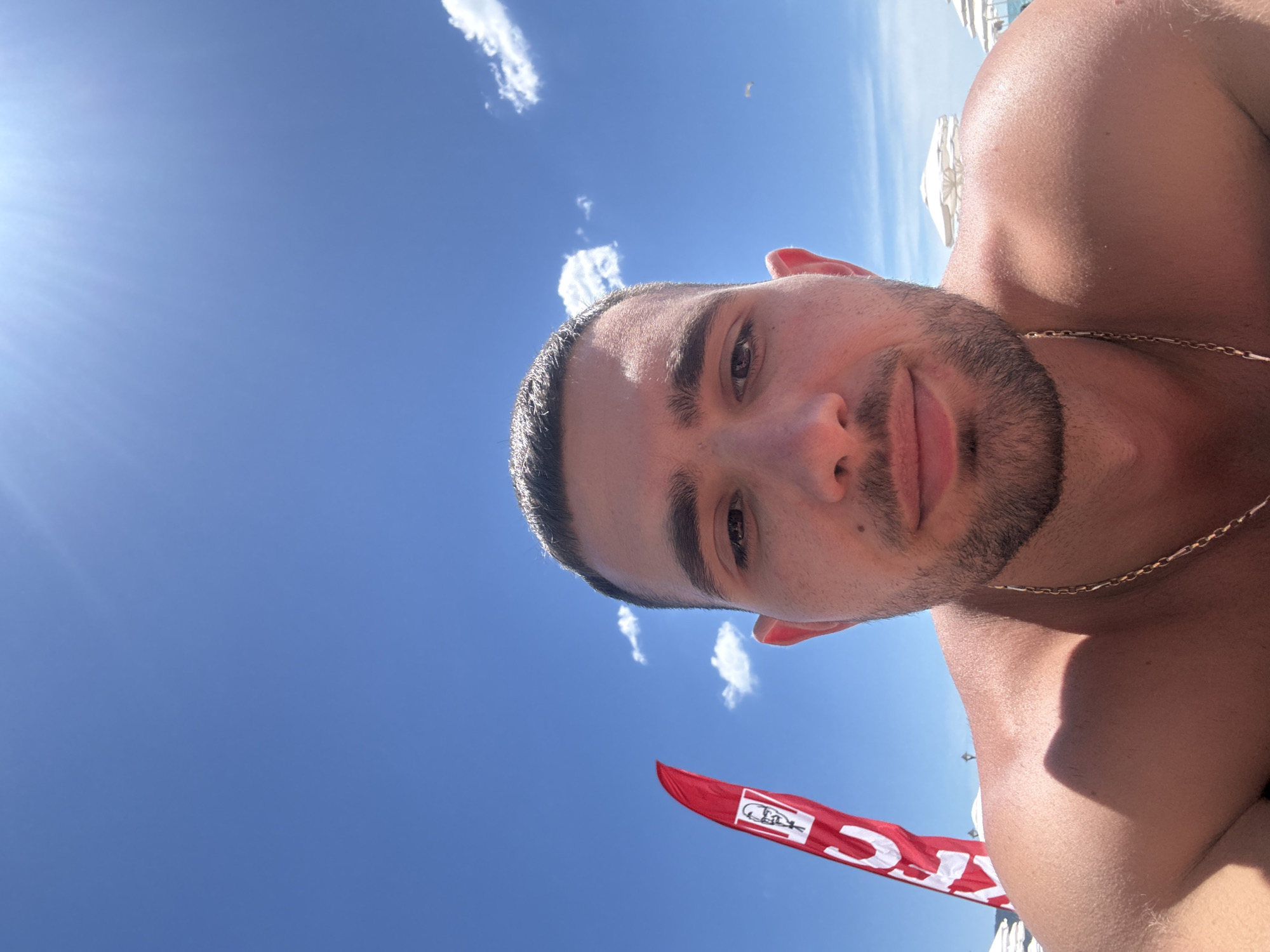 Lazy sunny morning at a Nesebar beach club