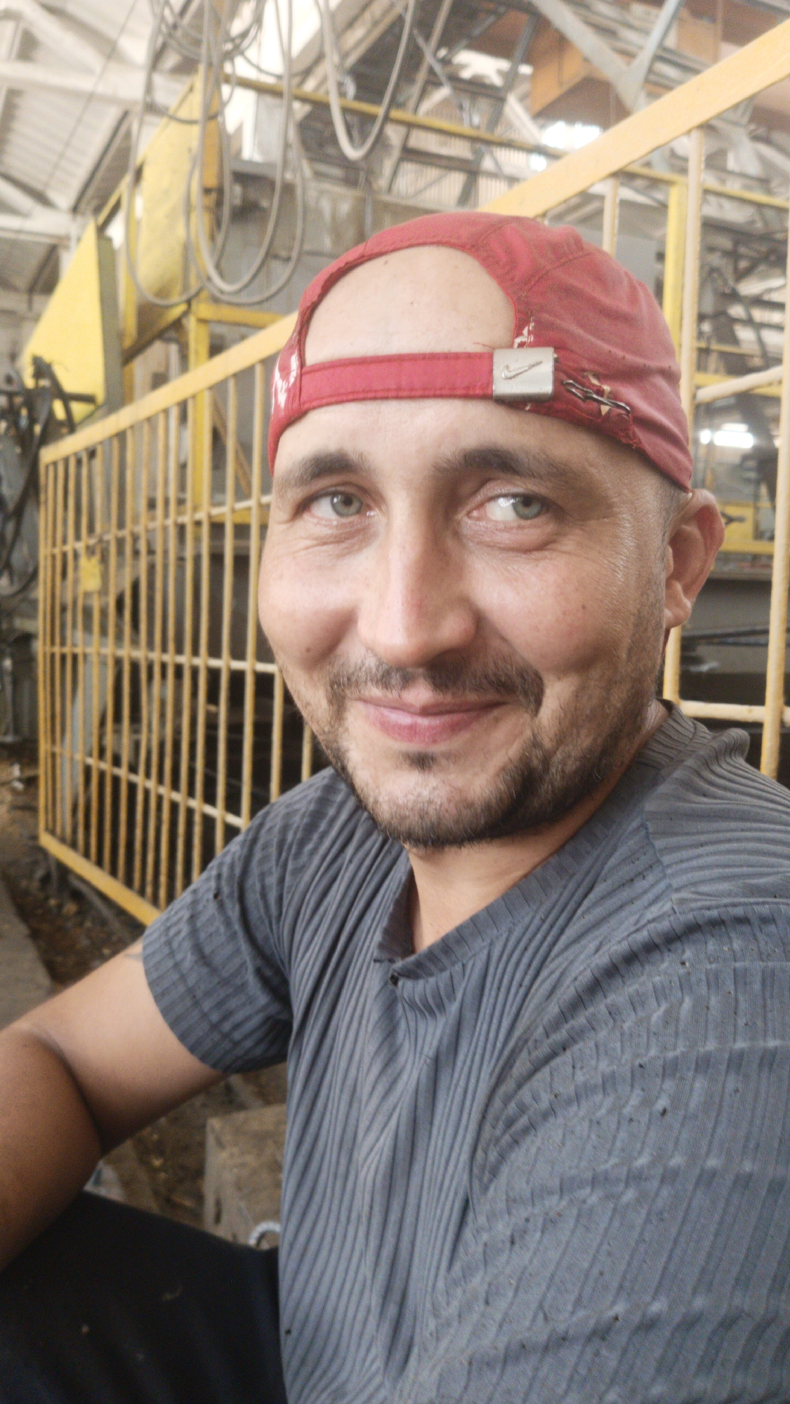 Smiling close-up portrait in Gulkevichi, Russia