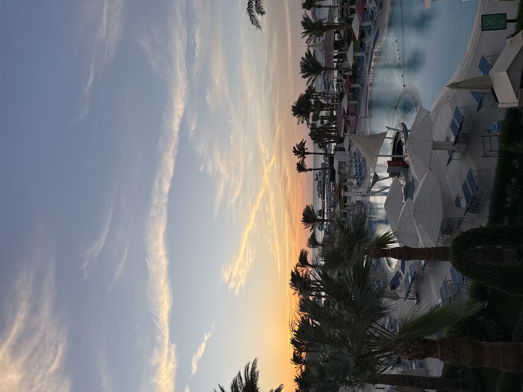 Sunset captured at Safaga resort, Egypt