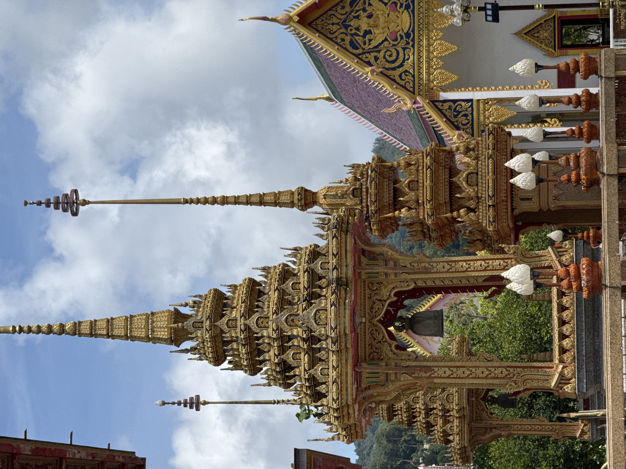 Exploring Wat Chalong's gilded temple grounds and paths