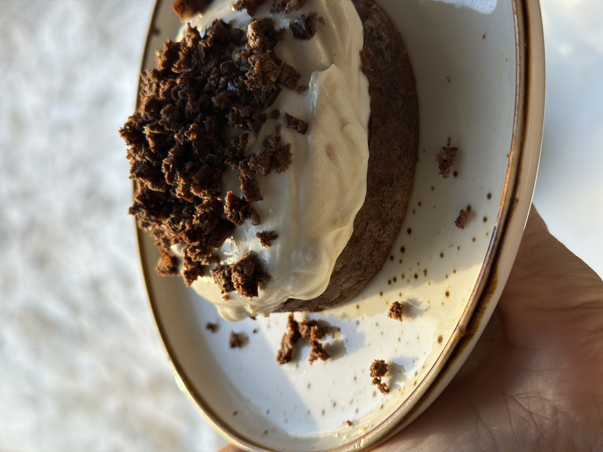 Family breakfast documented in Perm with desserts and coffee