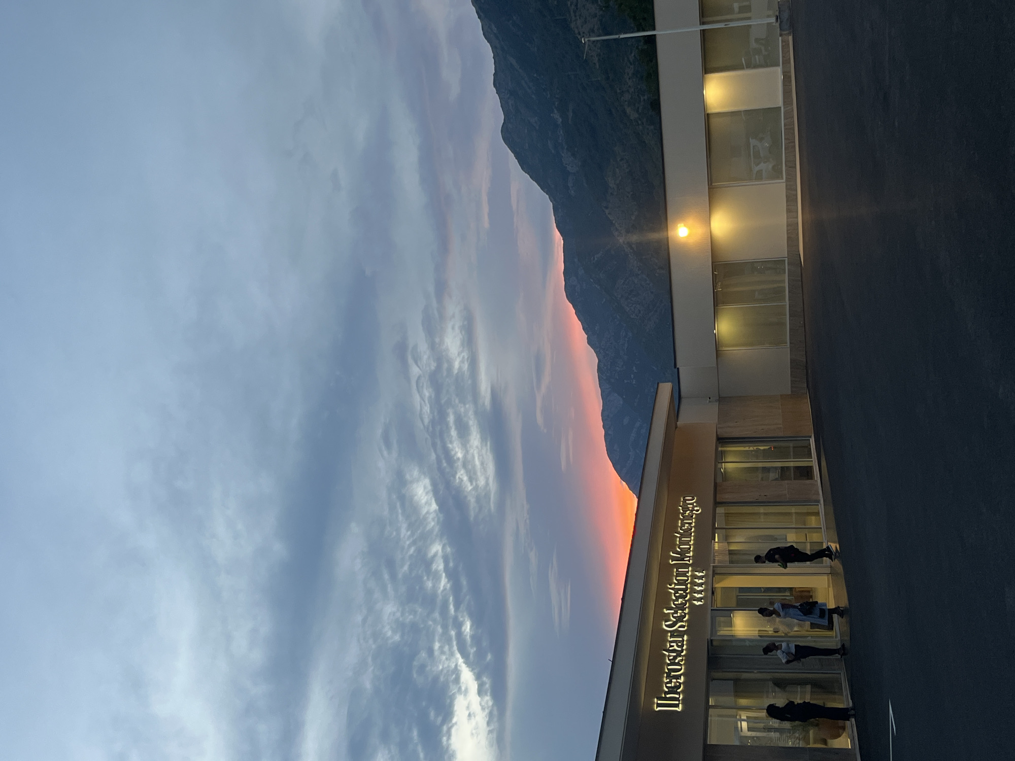 Sunset evening in Sutomore, Montenegro