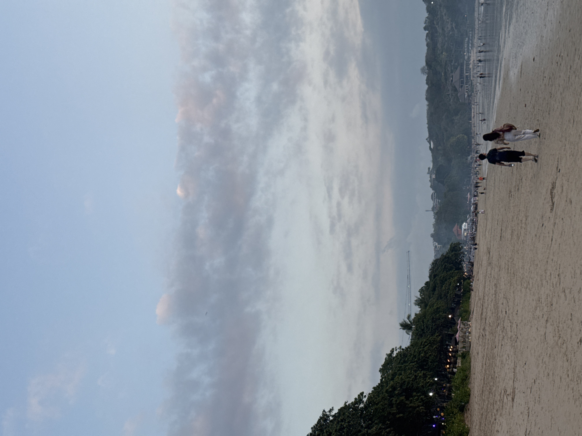 Sunset evening at a Kuta Selatan beachfront resort