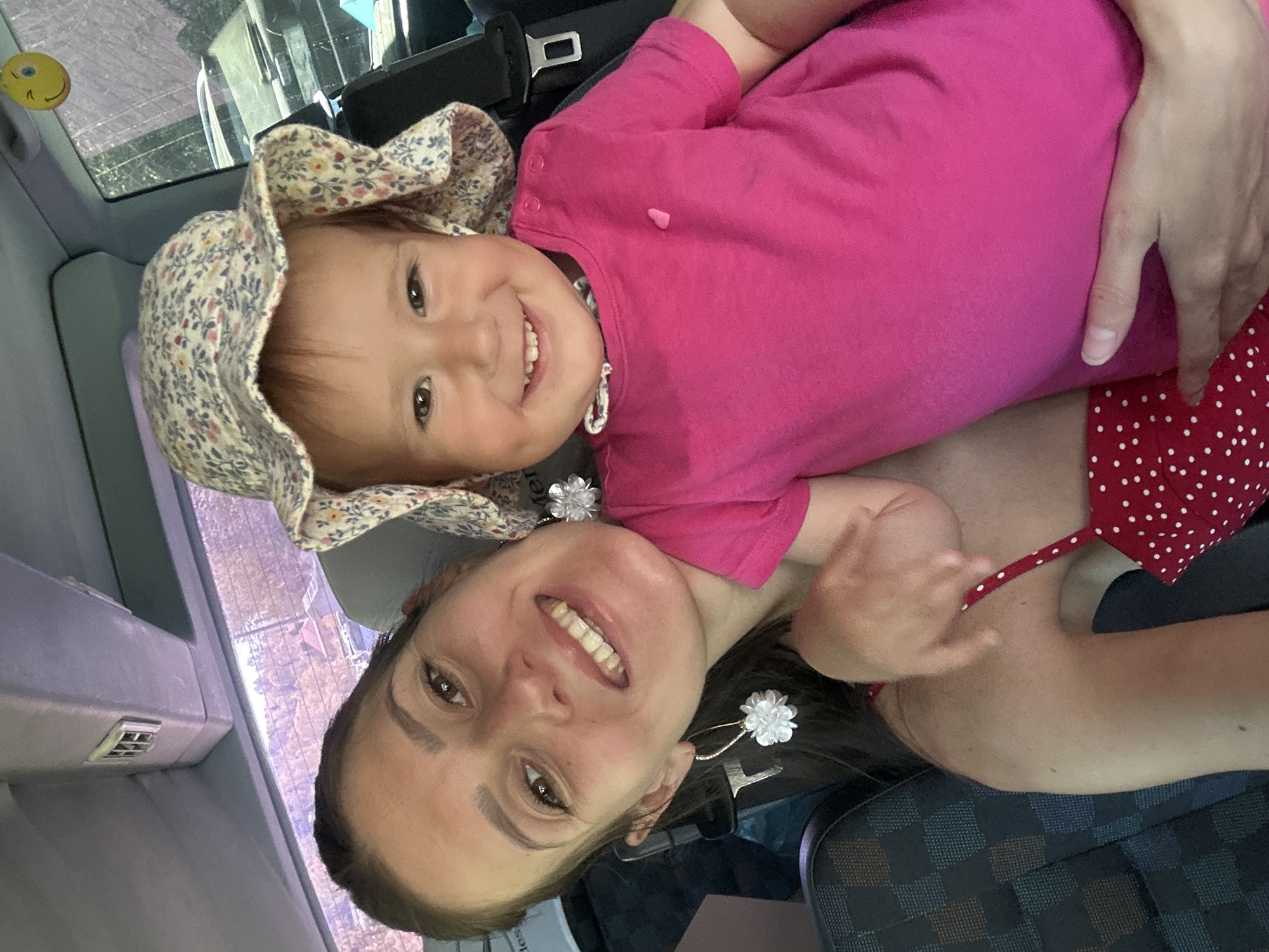 Family car journey documented in Wisła, Poland