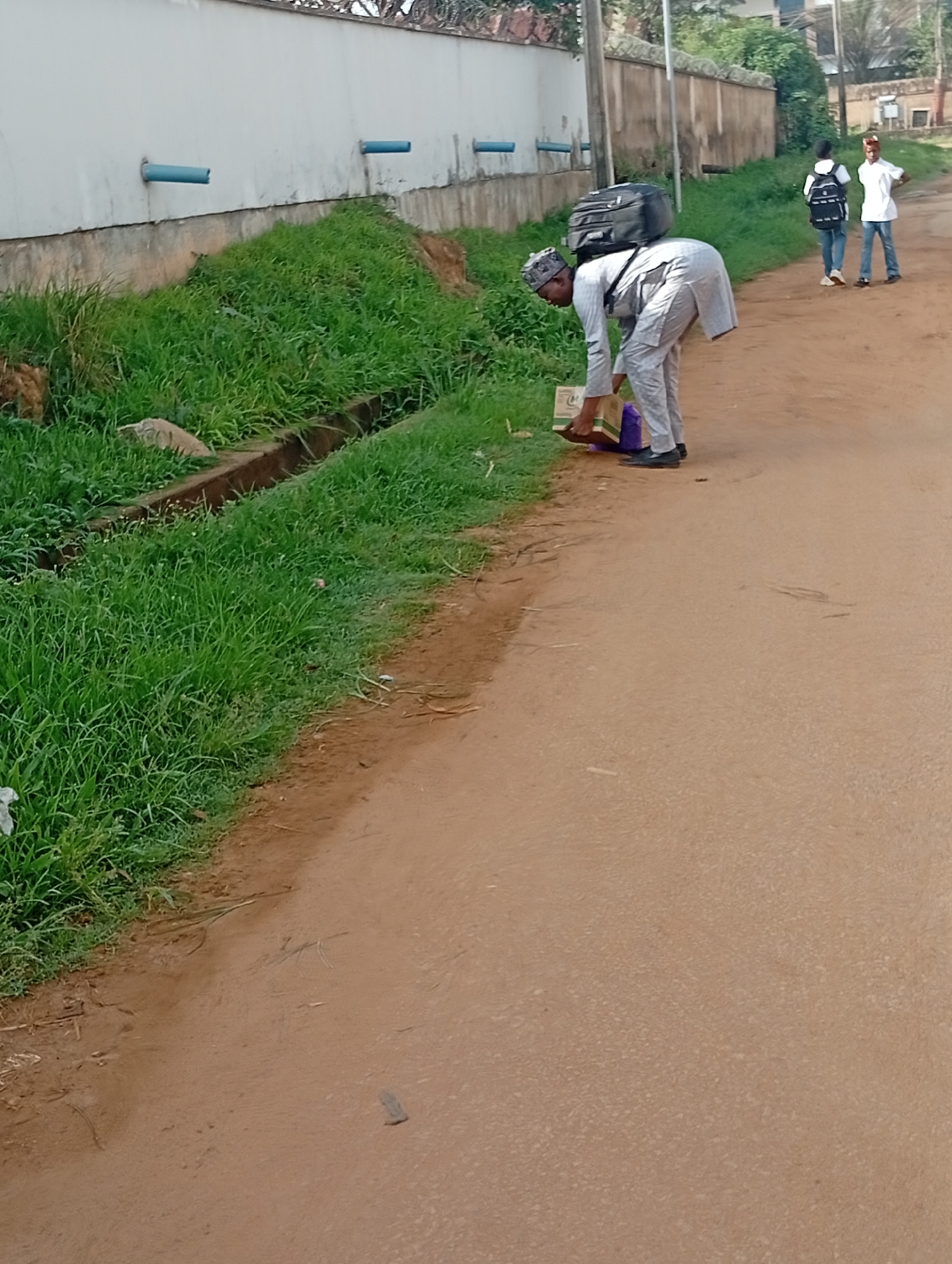 Morning street and campus life in Rafin Par, Nigeria