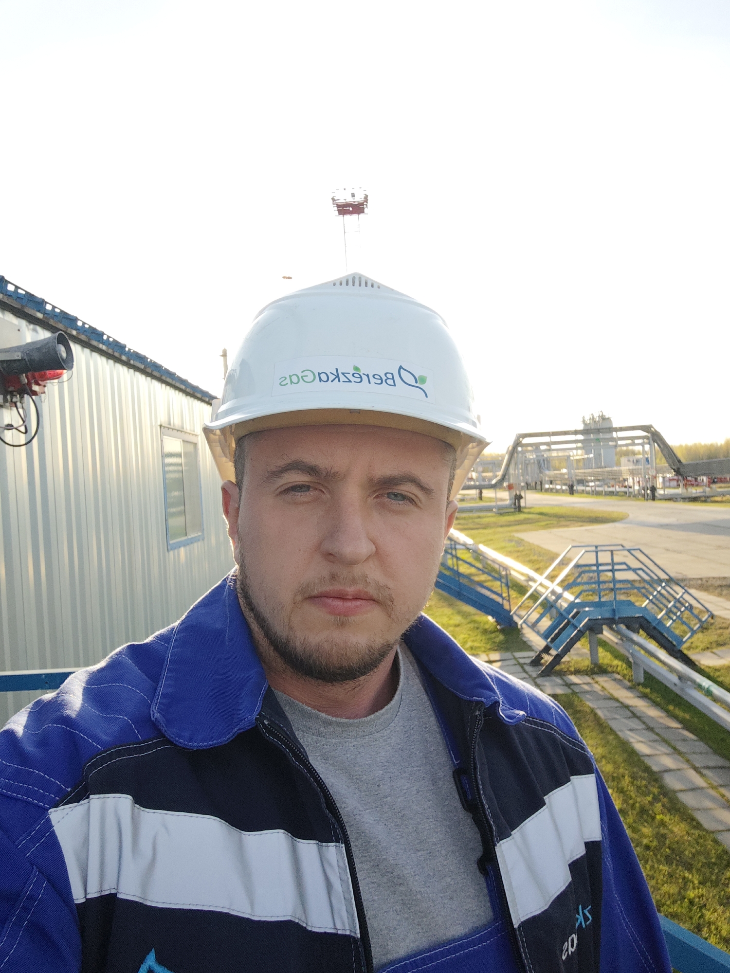 Berezkagaz worker spotted at Russian industrial facility