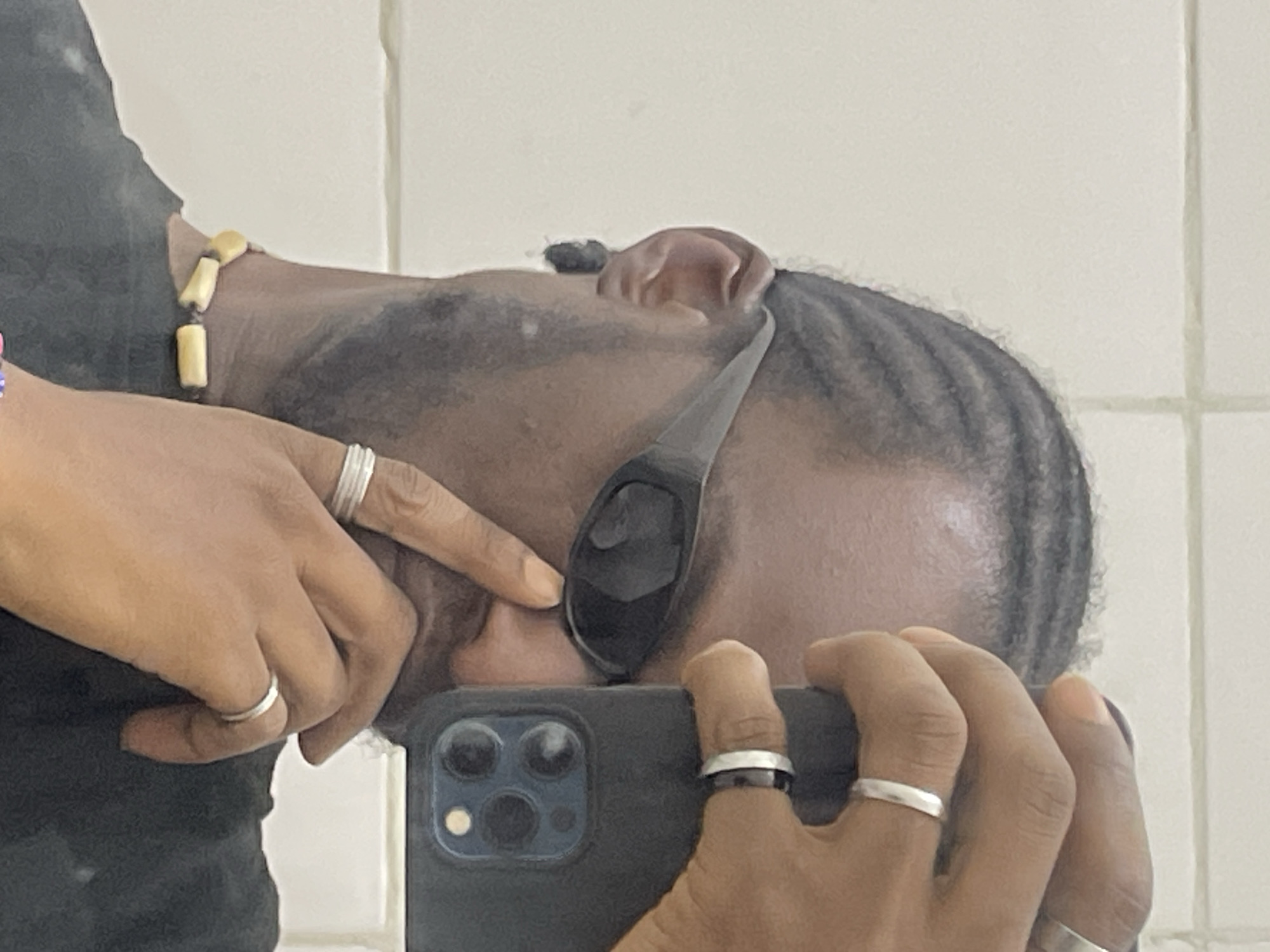 Mirror selfie captured in Jos, Nigeria
